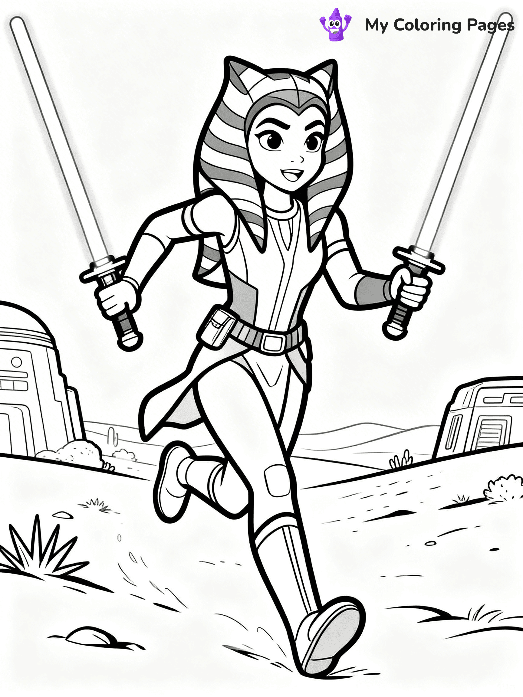 Ahsoka Coloring Pages - 4
