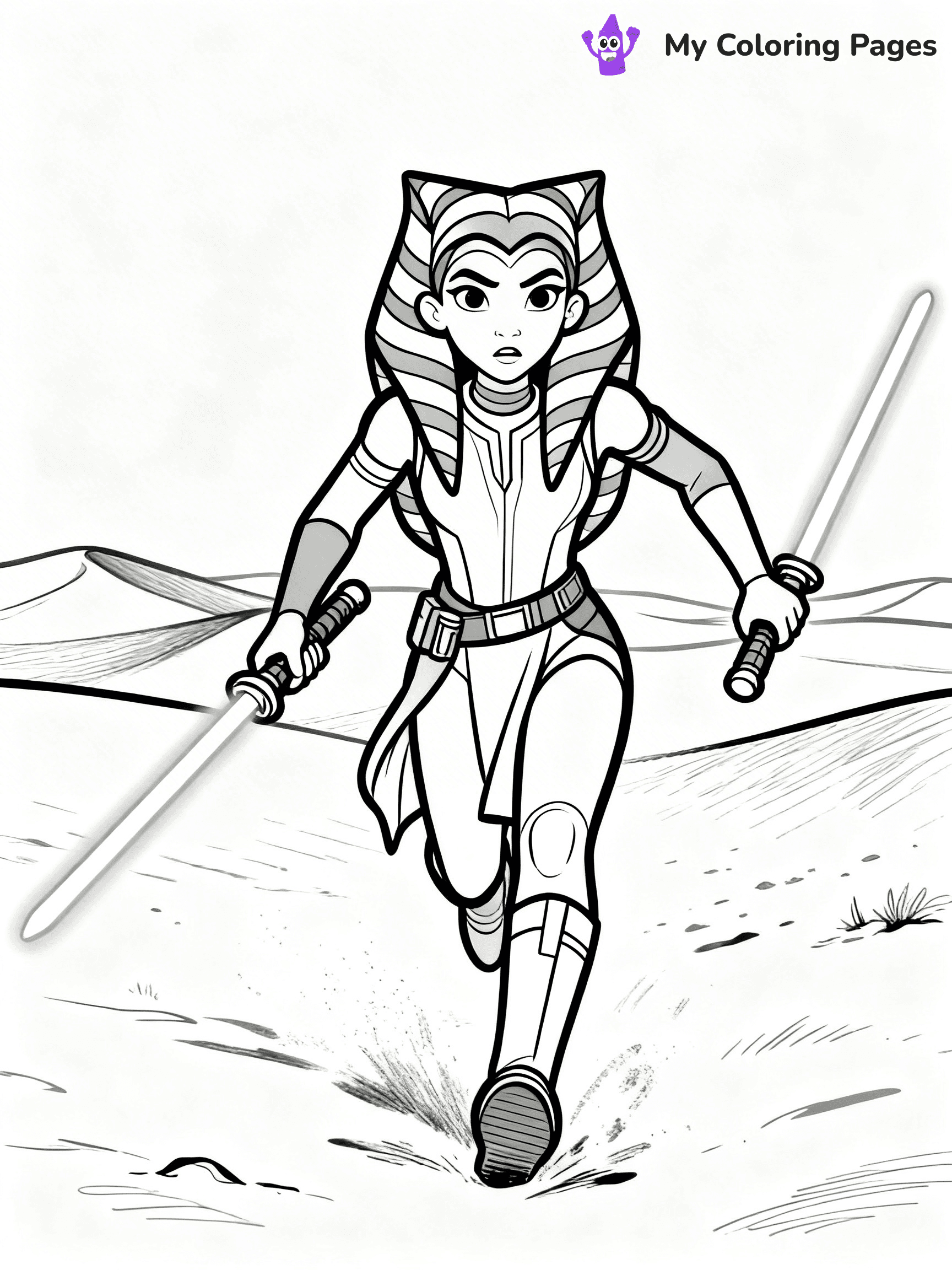 Ahsoka Coloring Pages - 2
