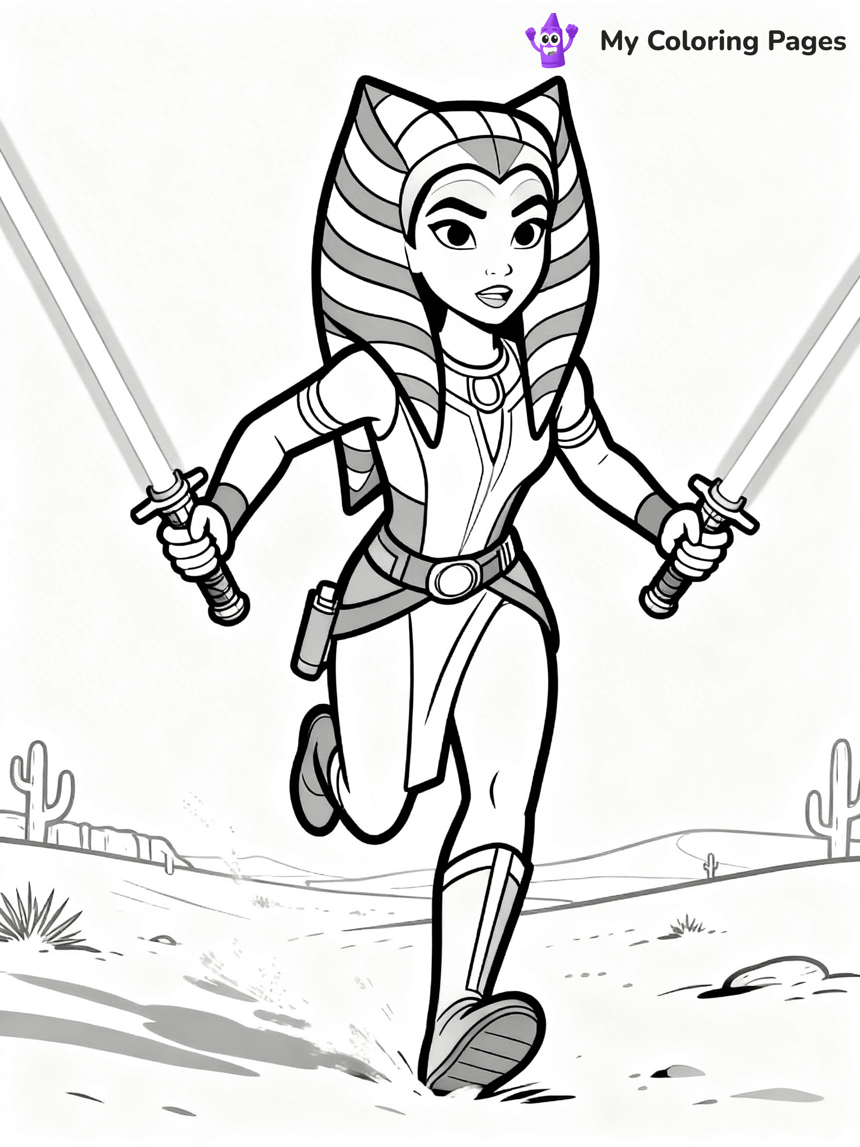 Ahsoka Coloring Pages - 1