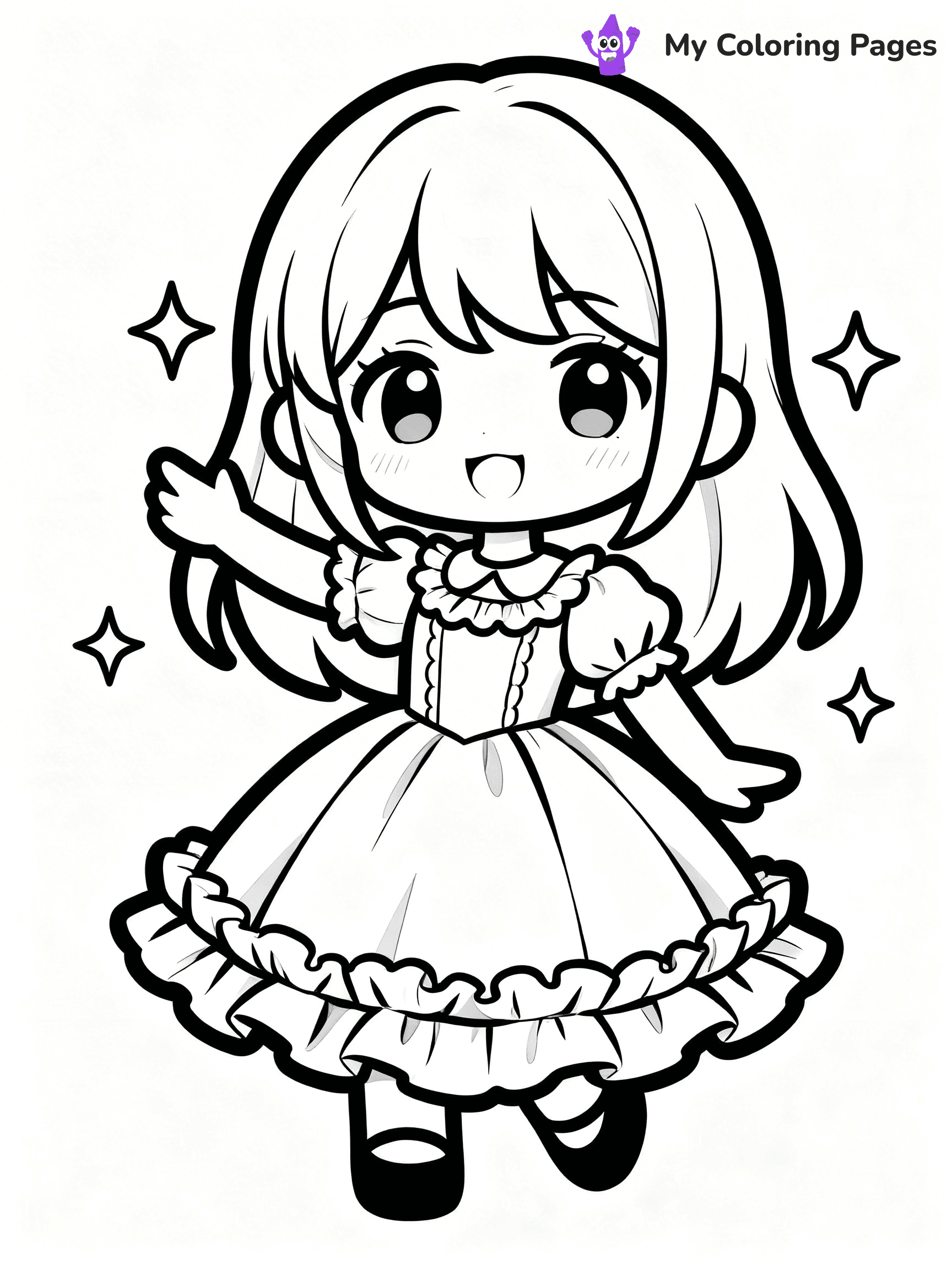 Doll Coloring Pages - 116