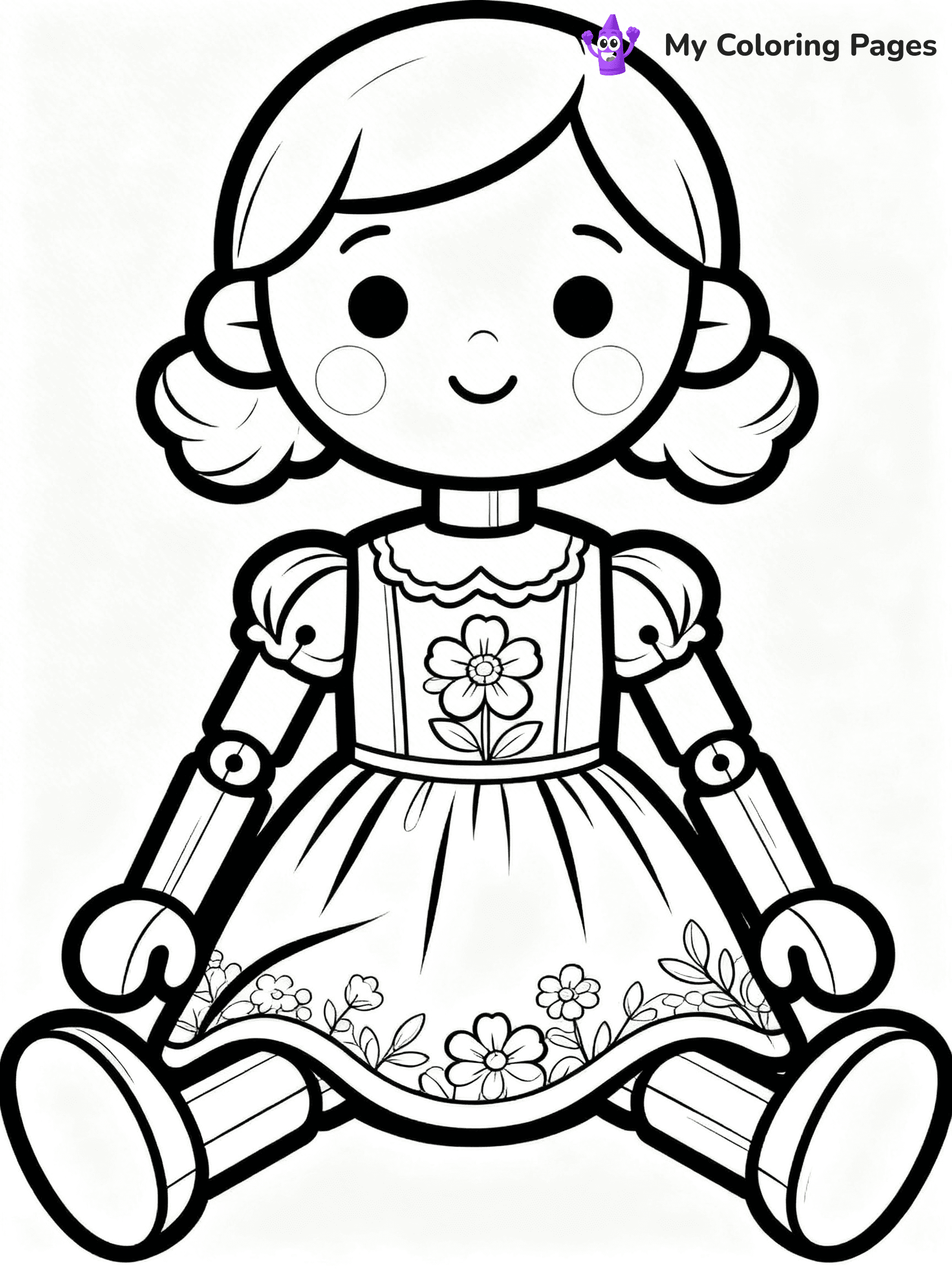 Doll Coloring Pages - 106