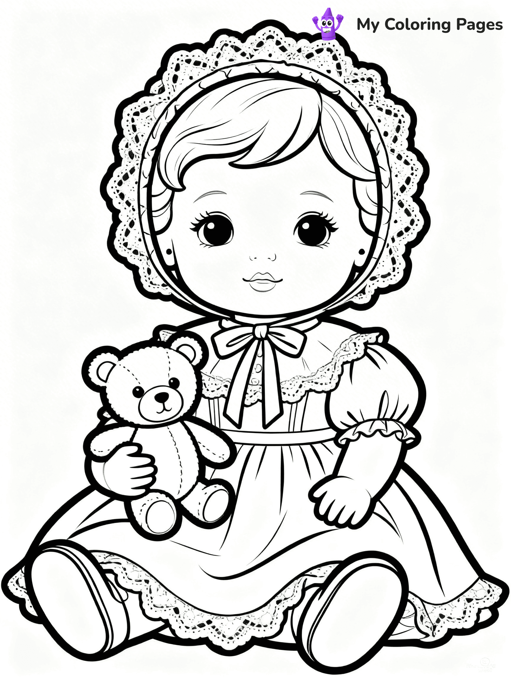 Doll Coloring Pages - 92