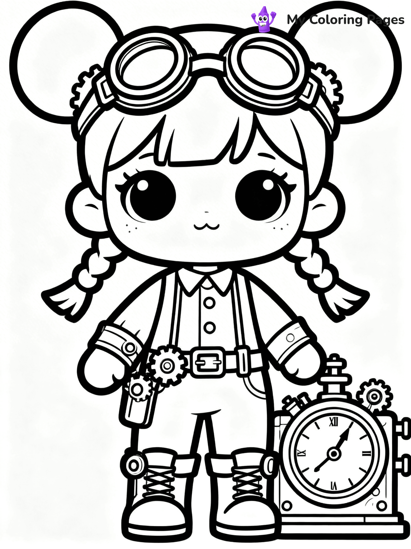 Doll Coloring Pages - 55