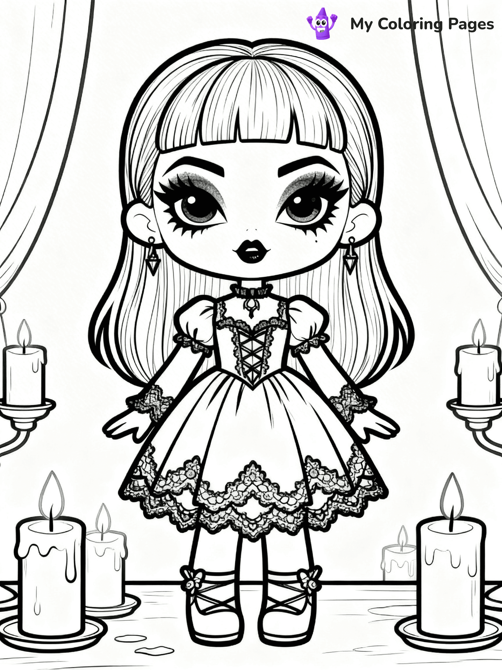 Doll Coloring Pages - 28