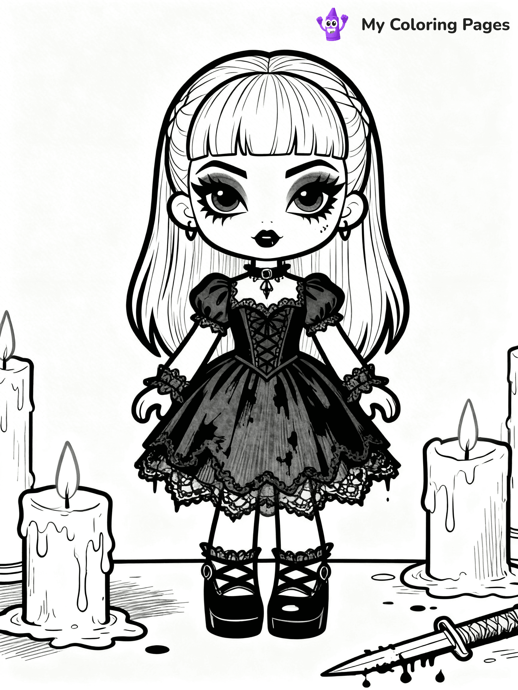 Doll Coloring Pages - 25