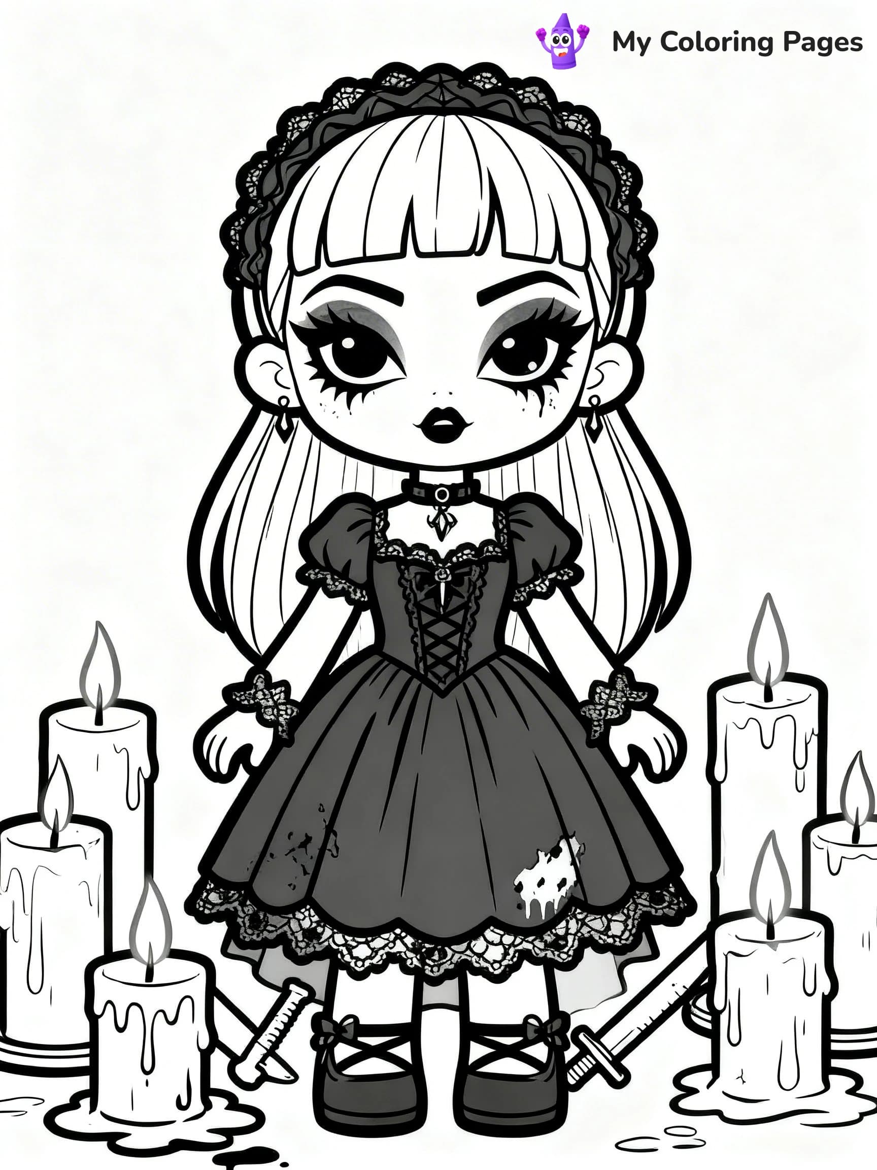 Doll Coloring Pages - 24