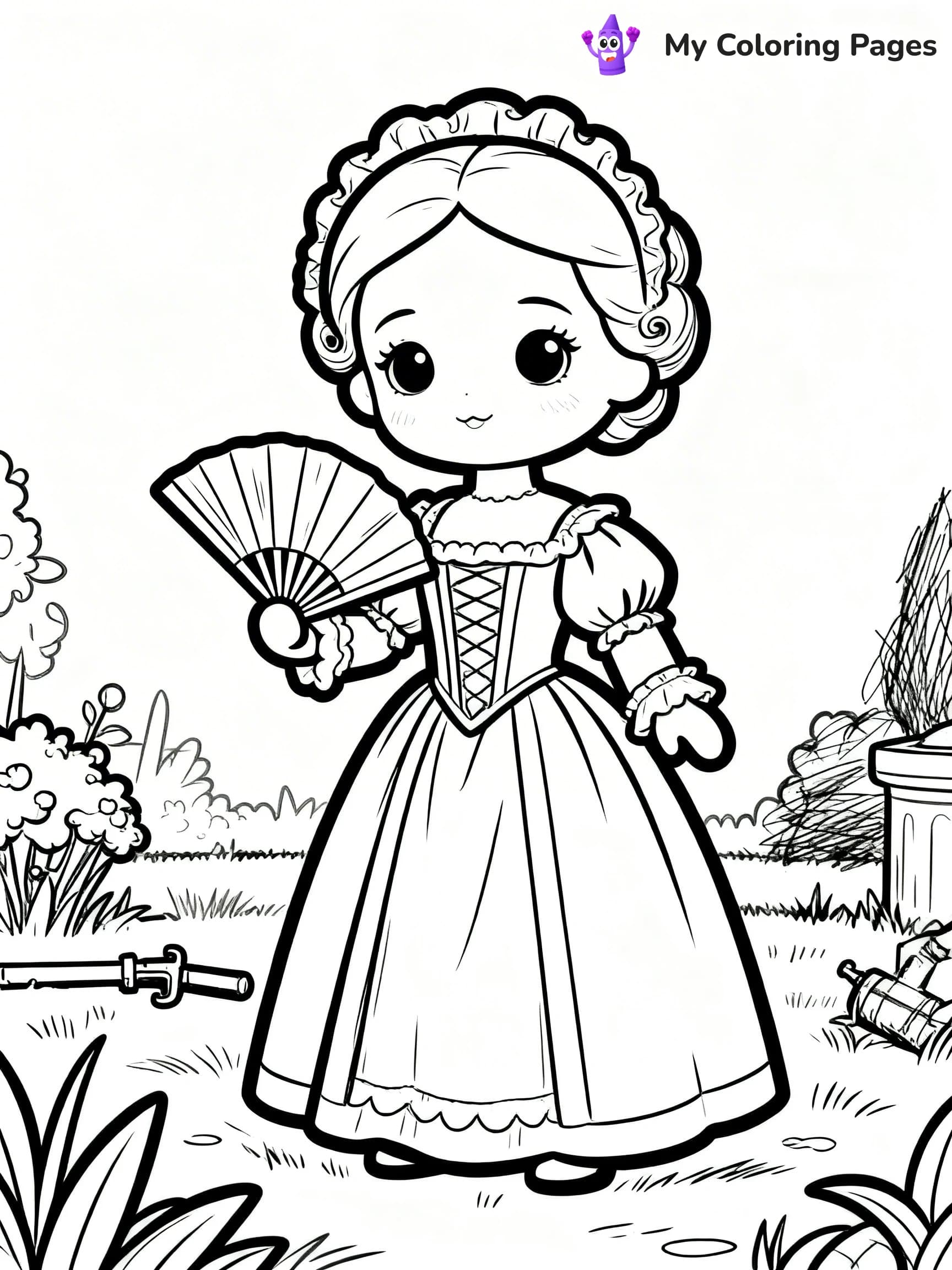 Doll Coloring Pages - 12