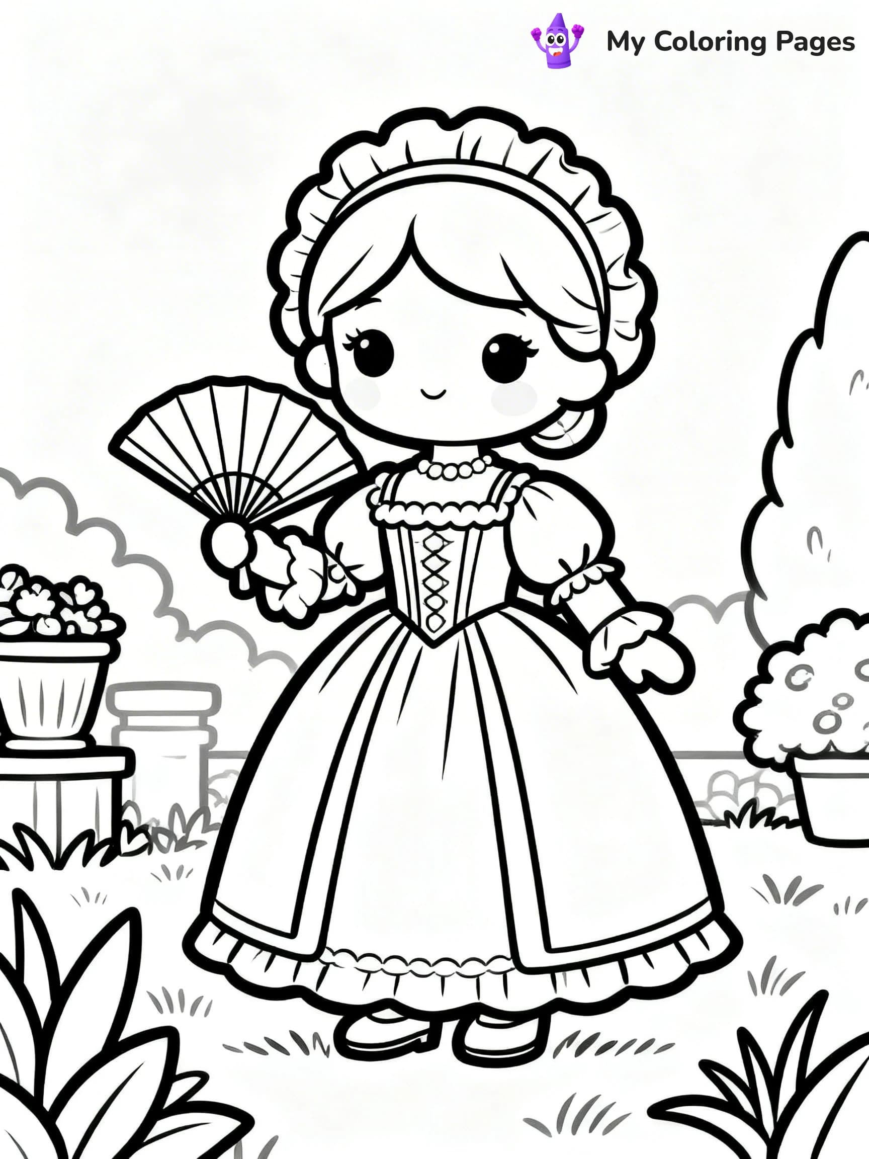 Doll Coloring Pages - 10