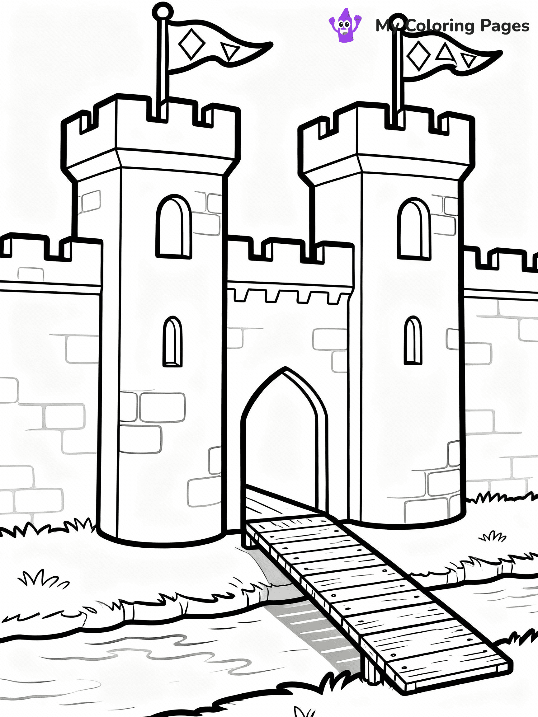 Castle Coloring Pages - 30