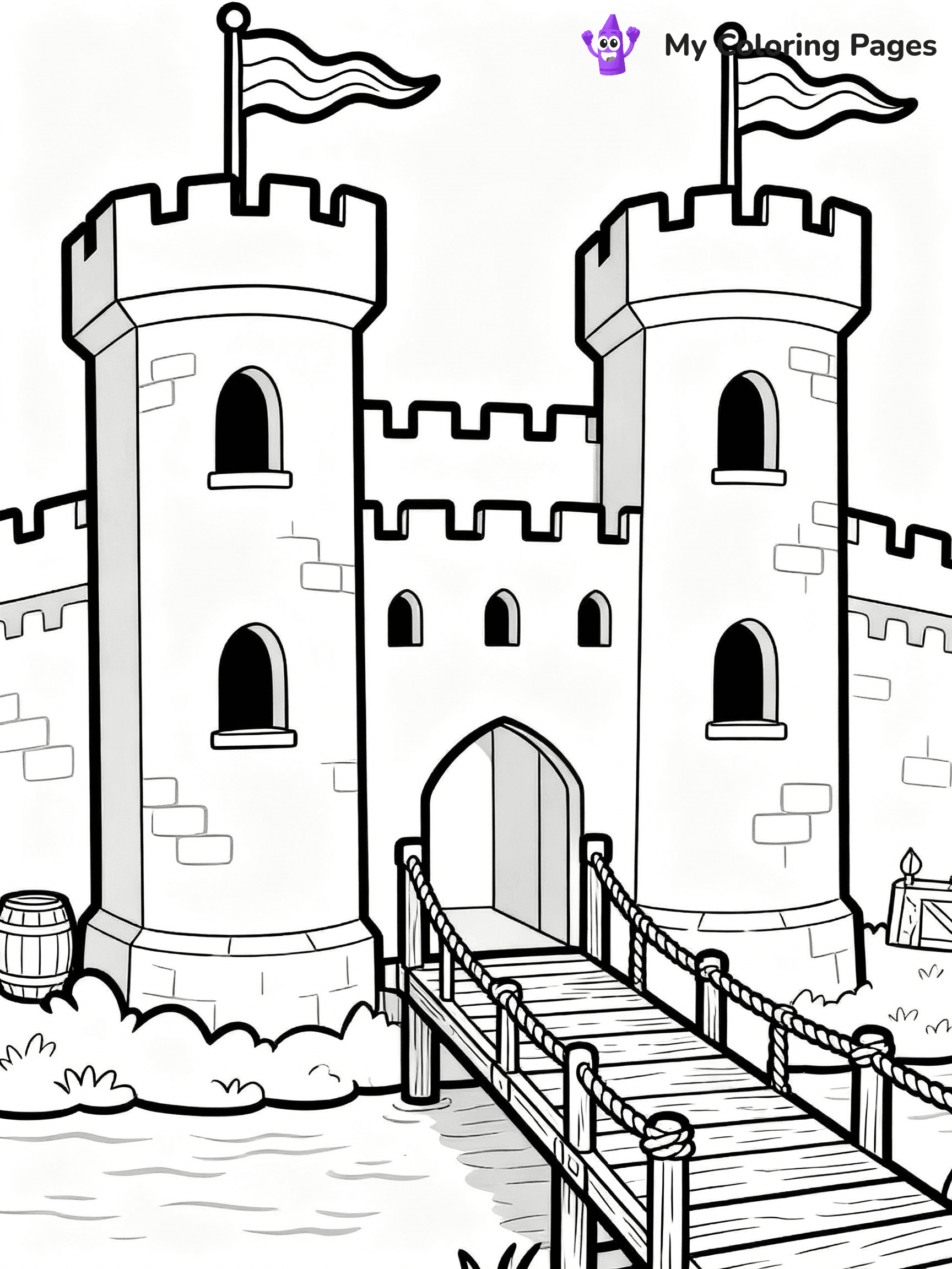 Castle Coloring Pages - 28