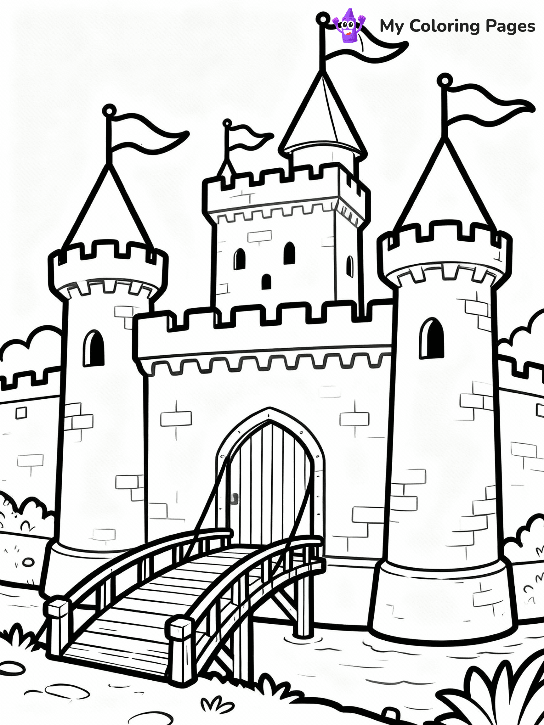Castle Coloring Pages - 27
