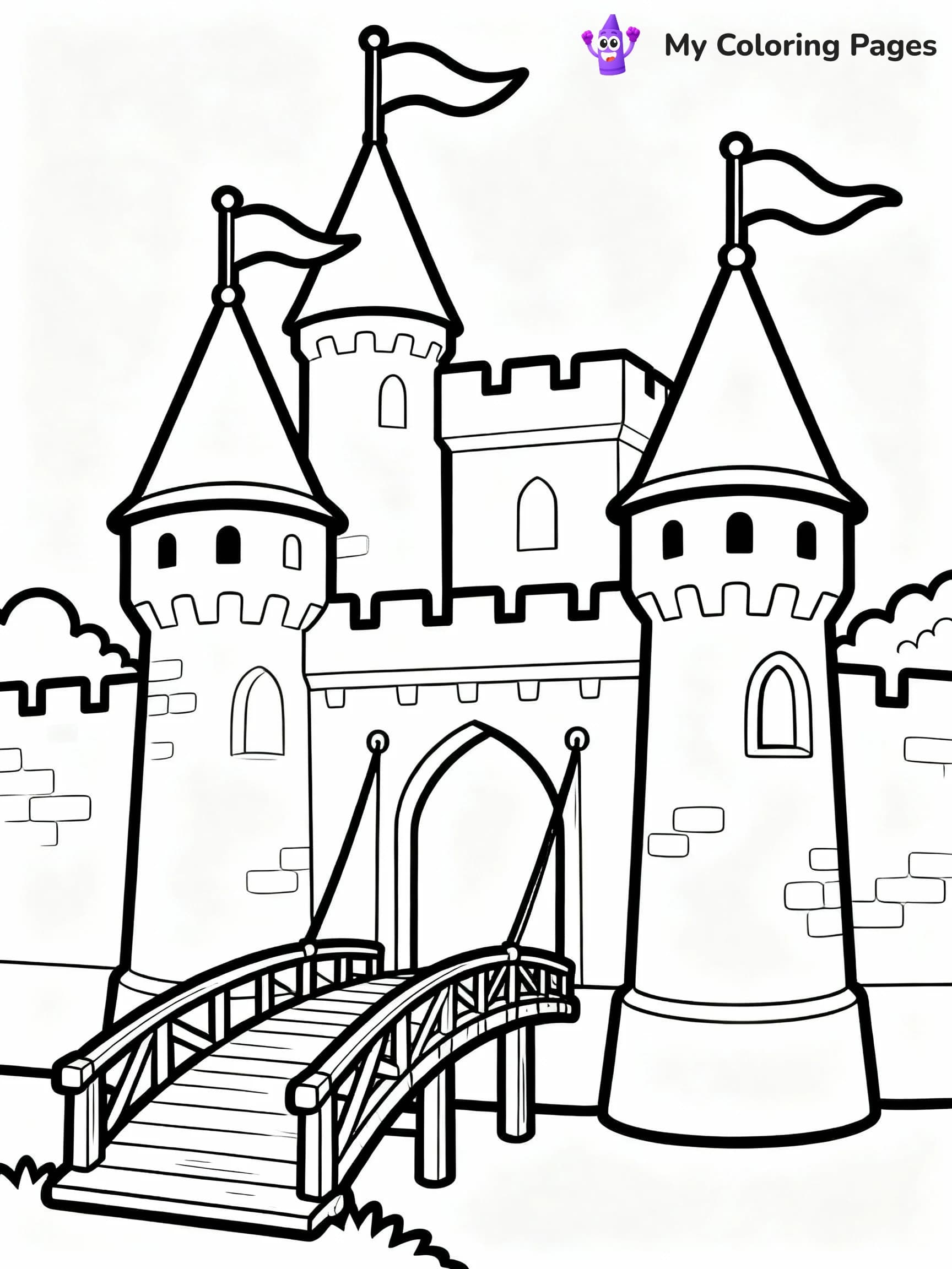 Castle Coloring Pages - 24