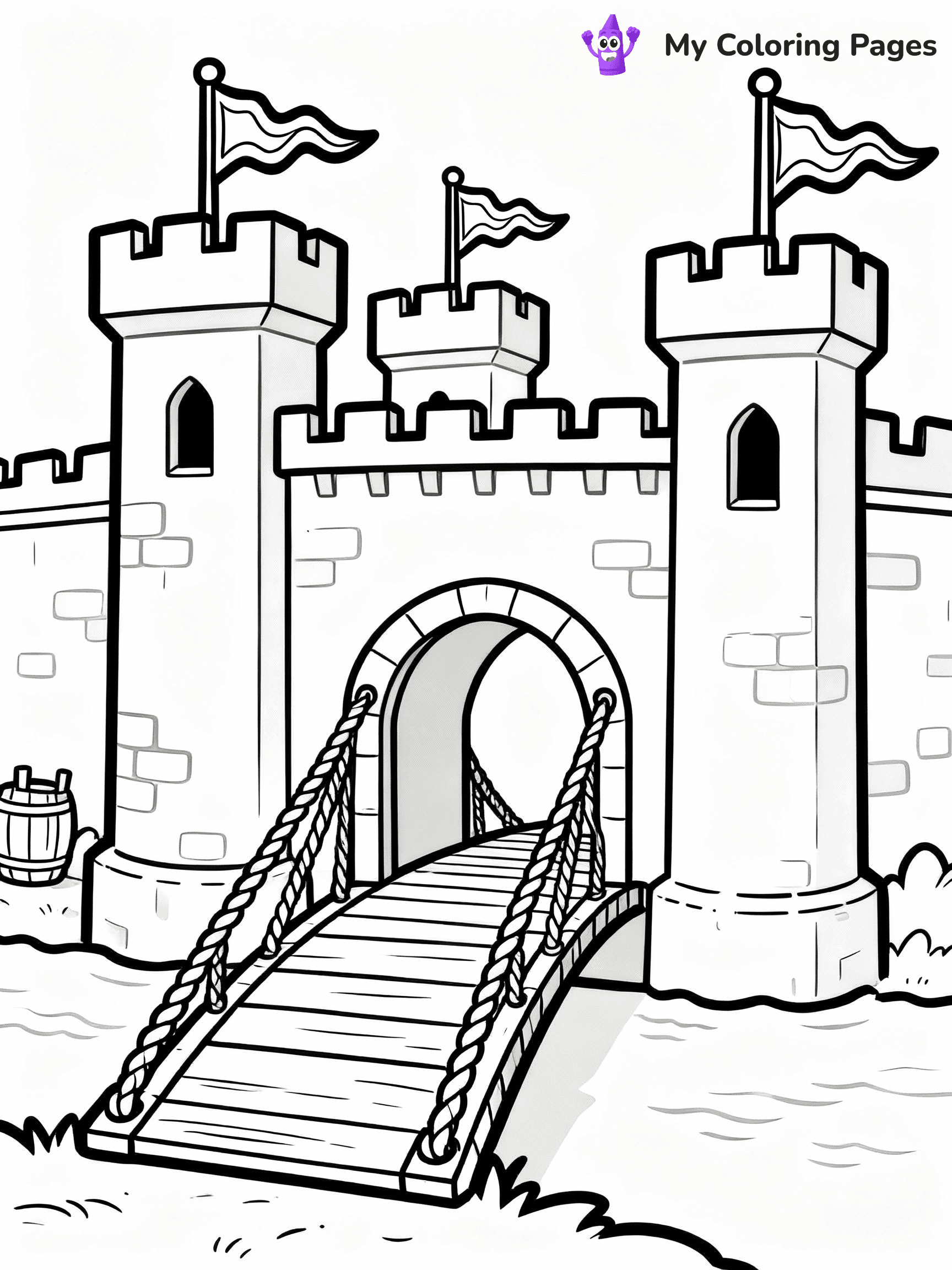Castle Coloring Pages - 23
