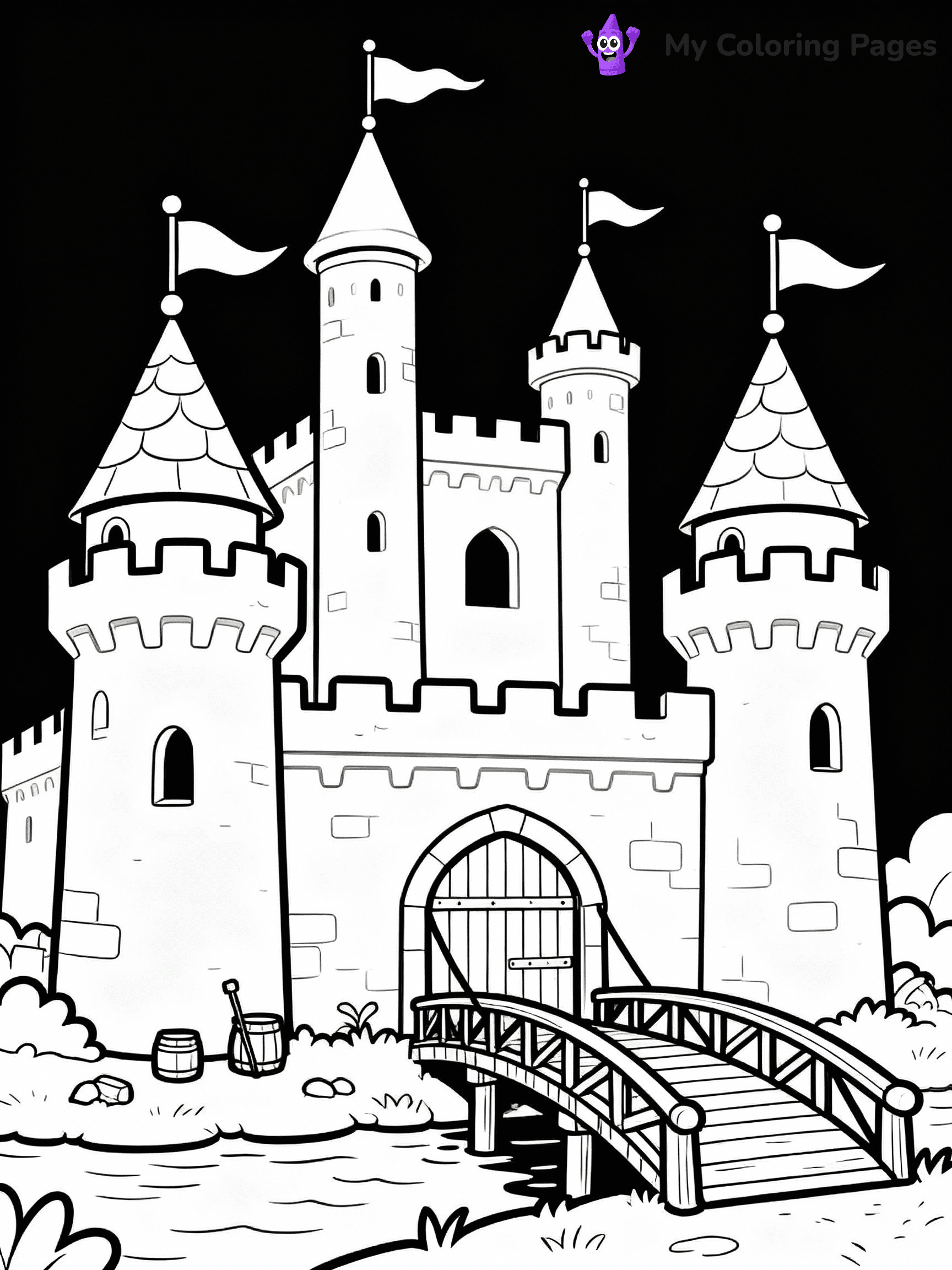 Castle Coloring Pages - 22