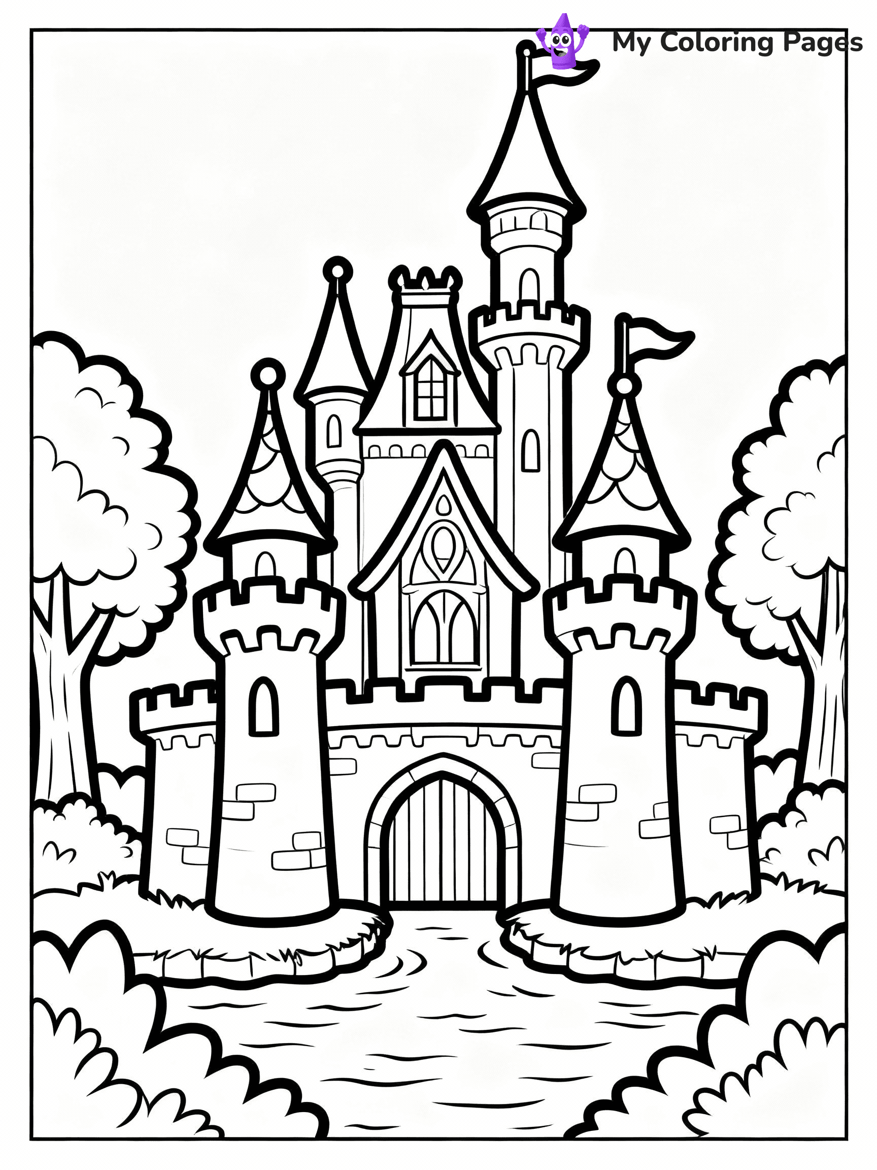 Castle Coloring Pages - 21
