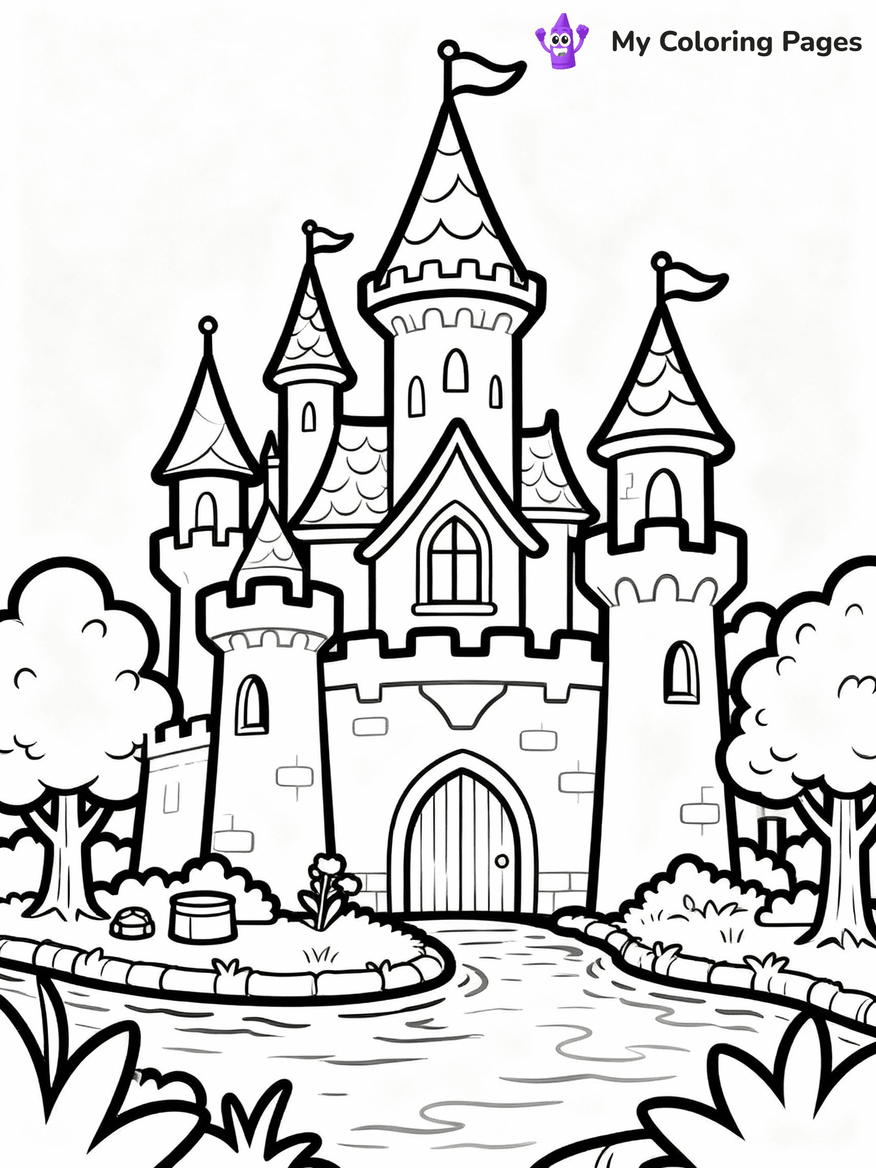 Castle Coloring Pages - 20