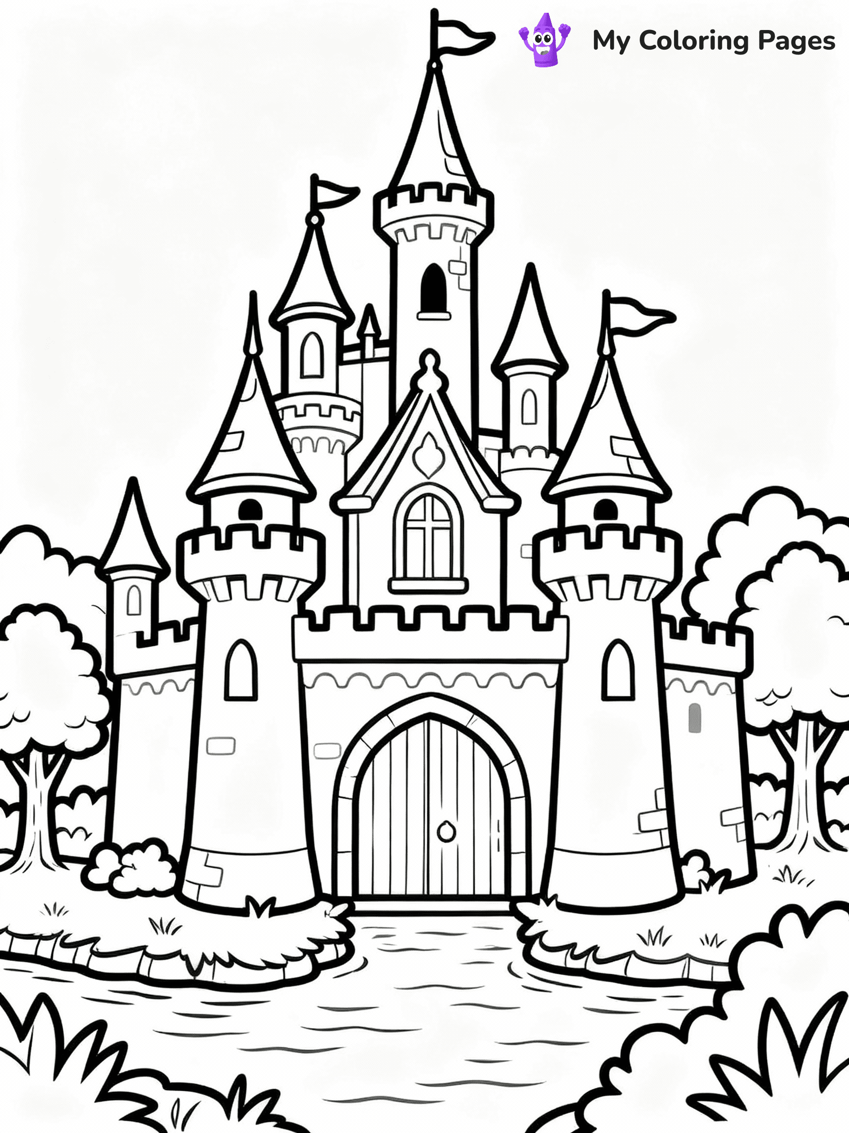Castle Coloring Pages - 19