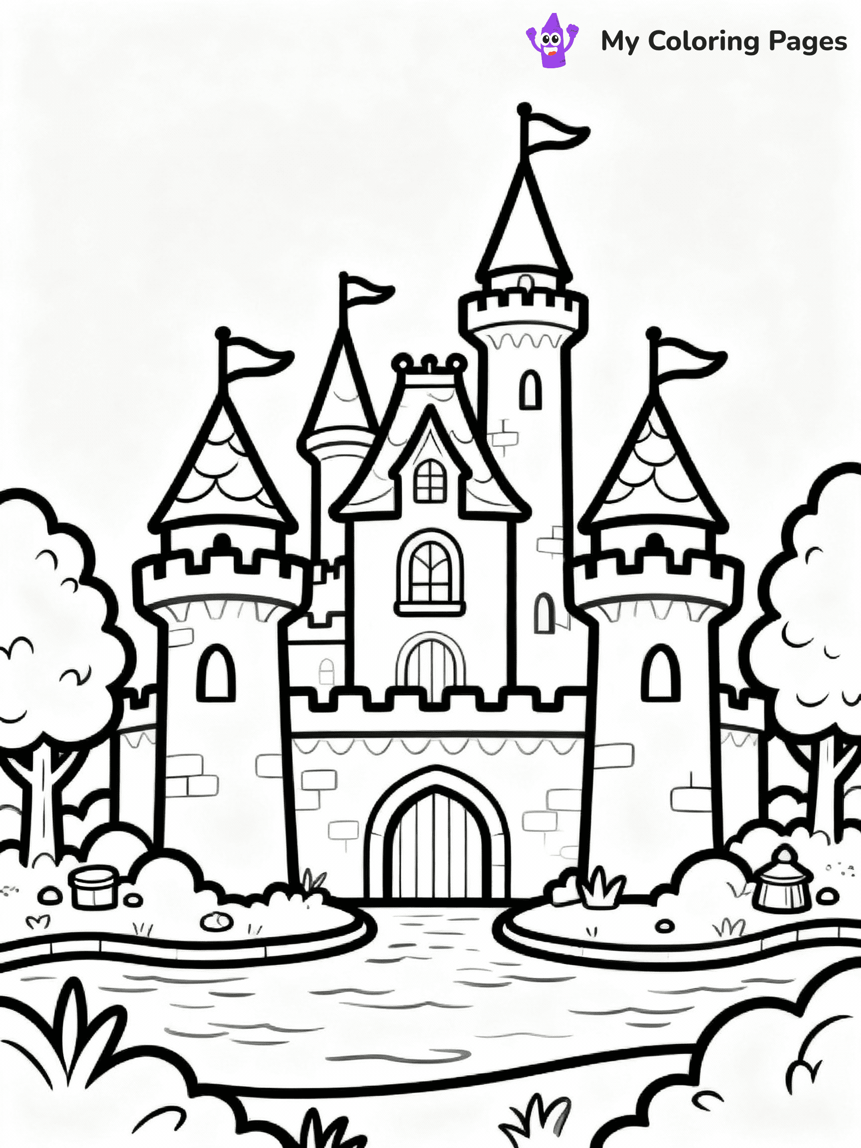 Castle Coloring Pages - 17