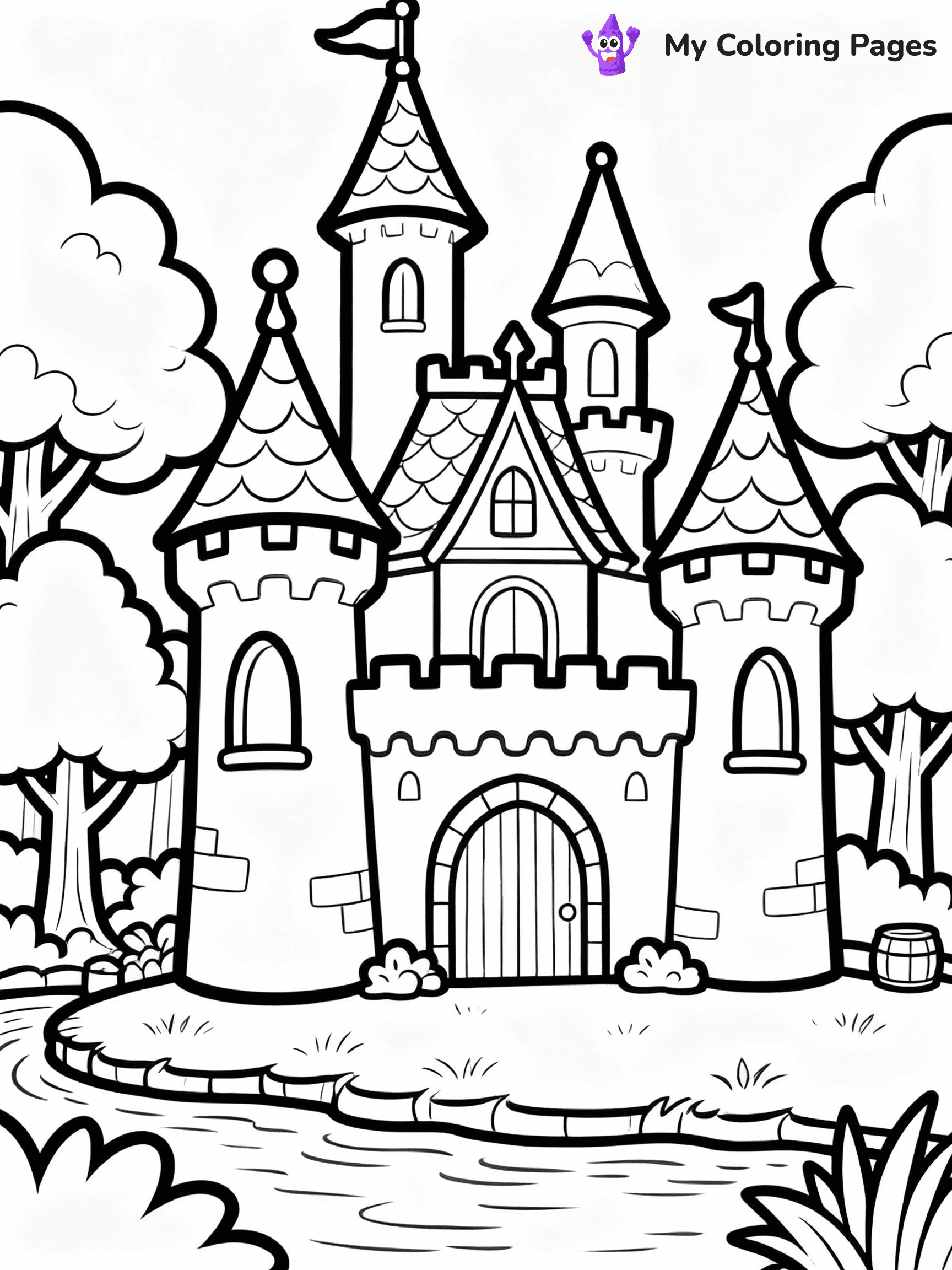 Castle Coloring Pages - 16