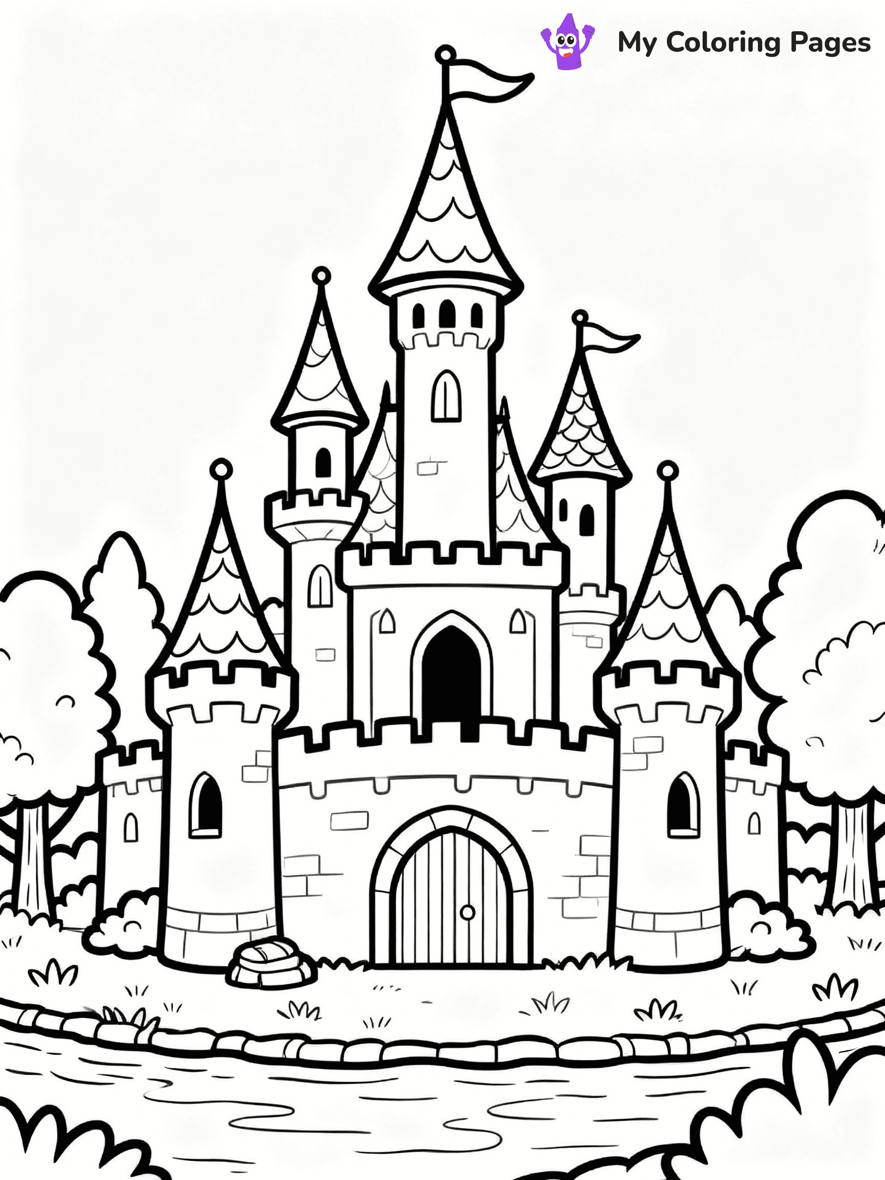 Castle Coloring Pages - 15