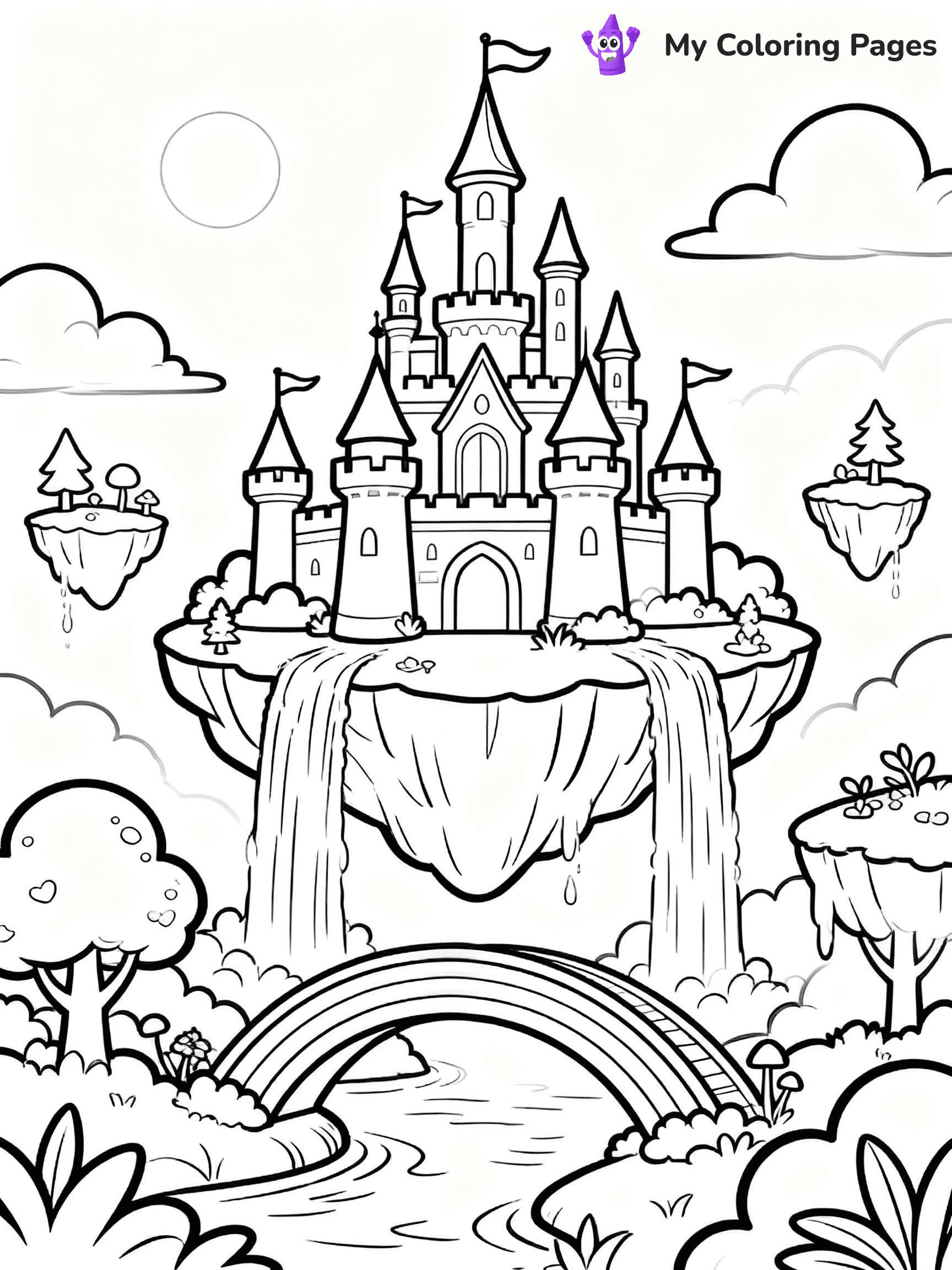 Castle Coloring Pages - 1