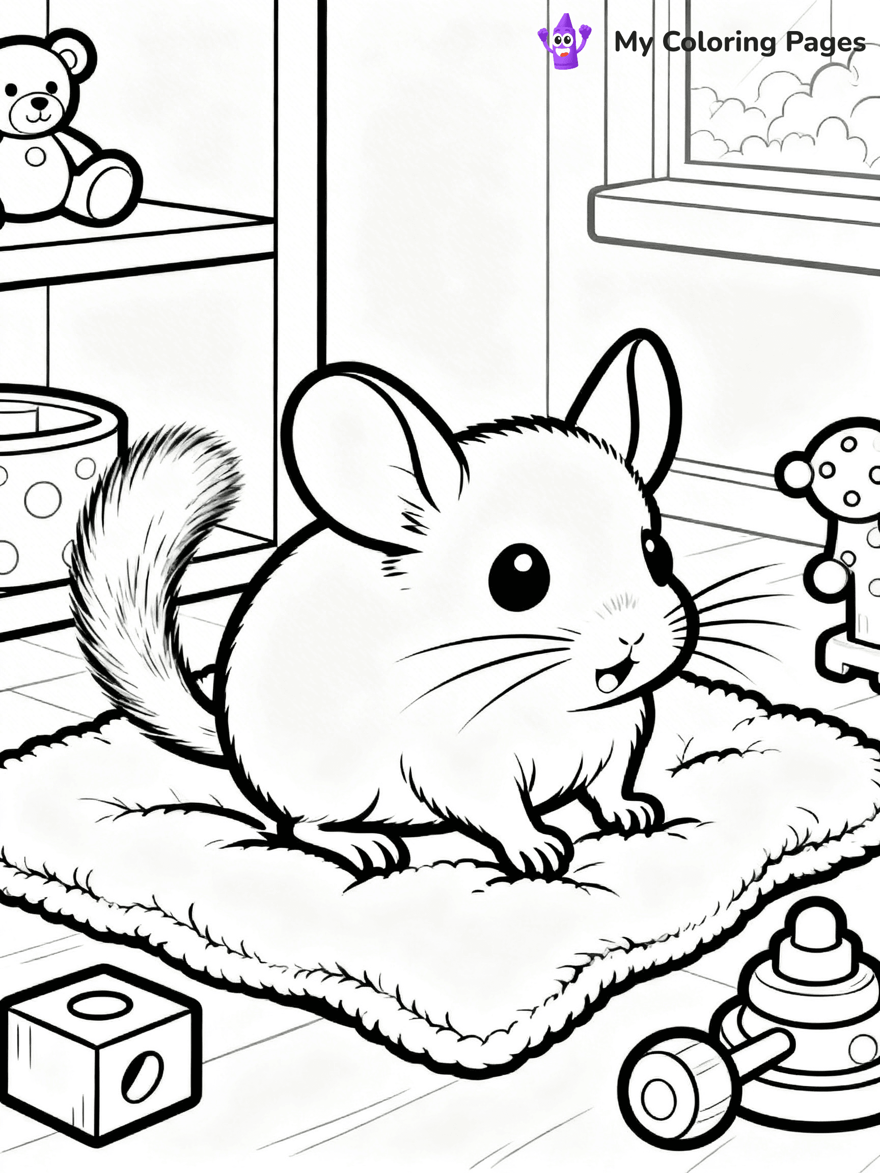 Chinchilla Coloring Pages - 19