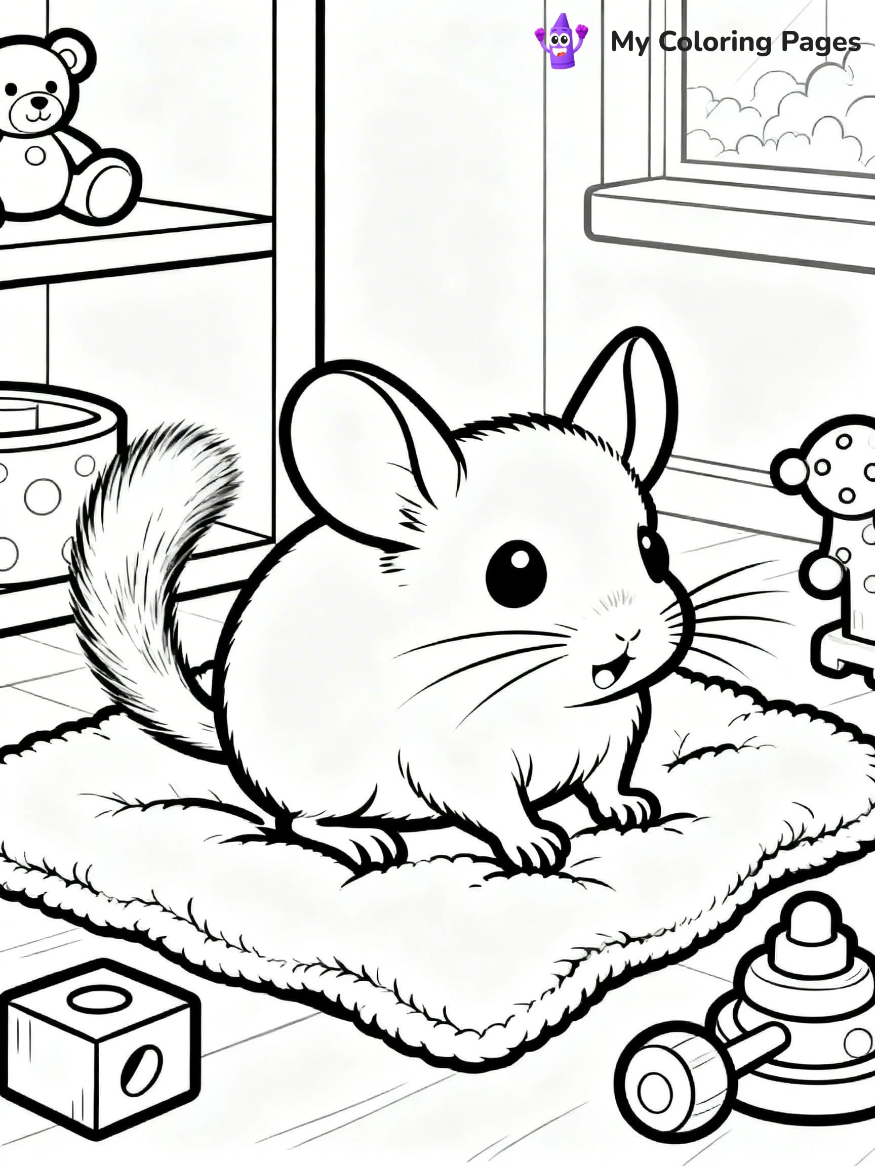 Chinchilla Coloring Pages - 19