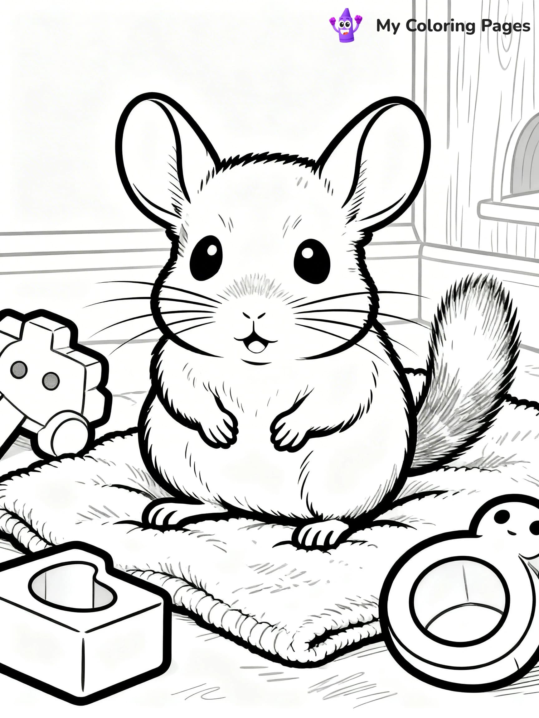 Chinchilla Coloring Pages - 17