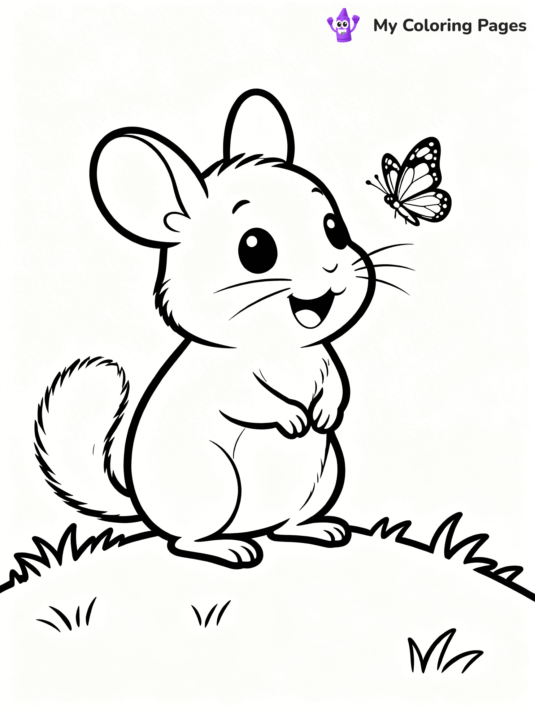 Chinchilla Coloring Pages - 10
