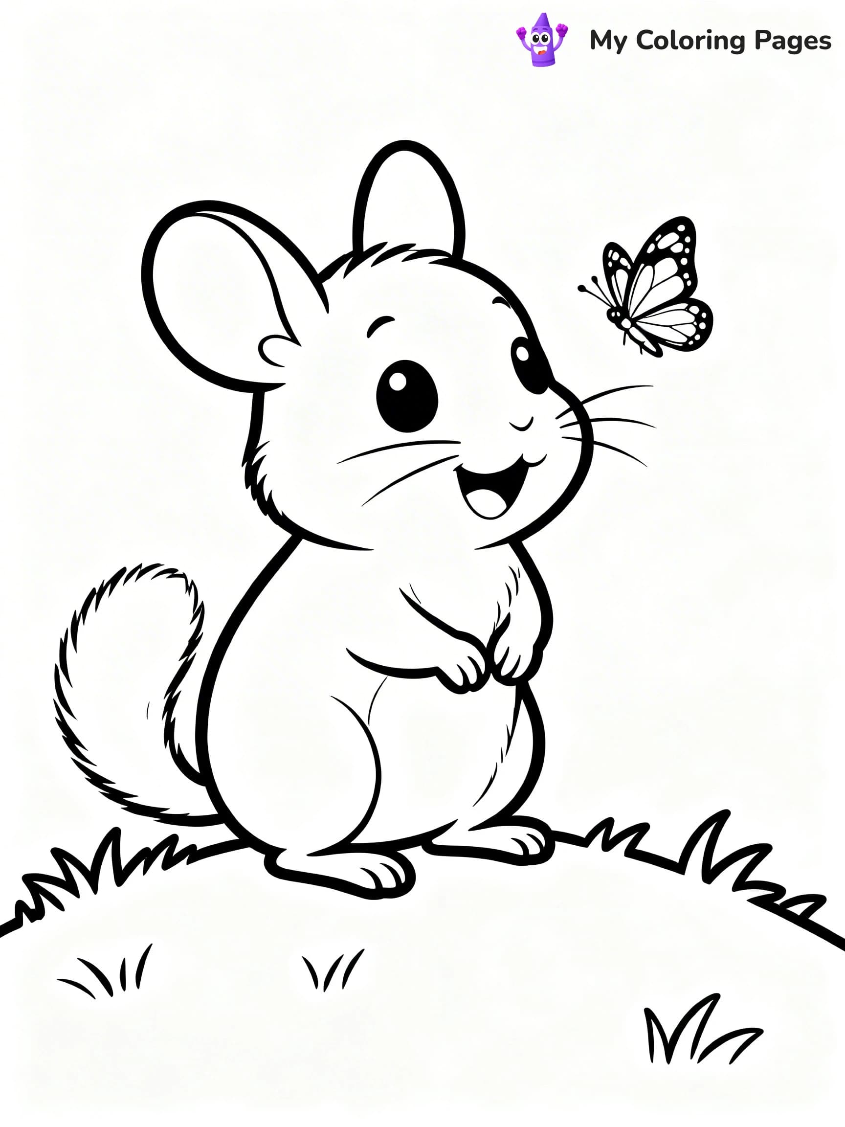 Chinchilla Coloring Pages - 10