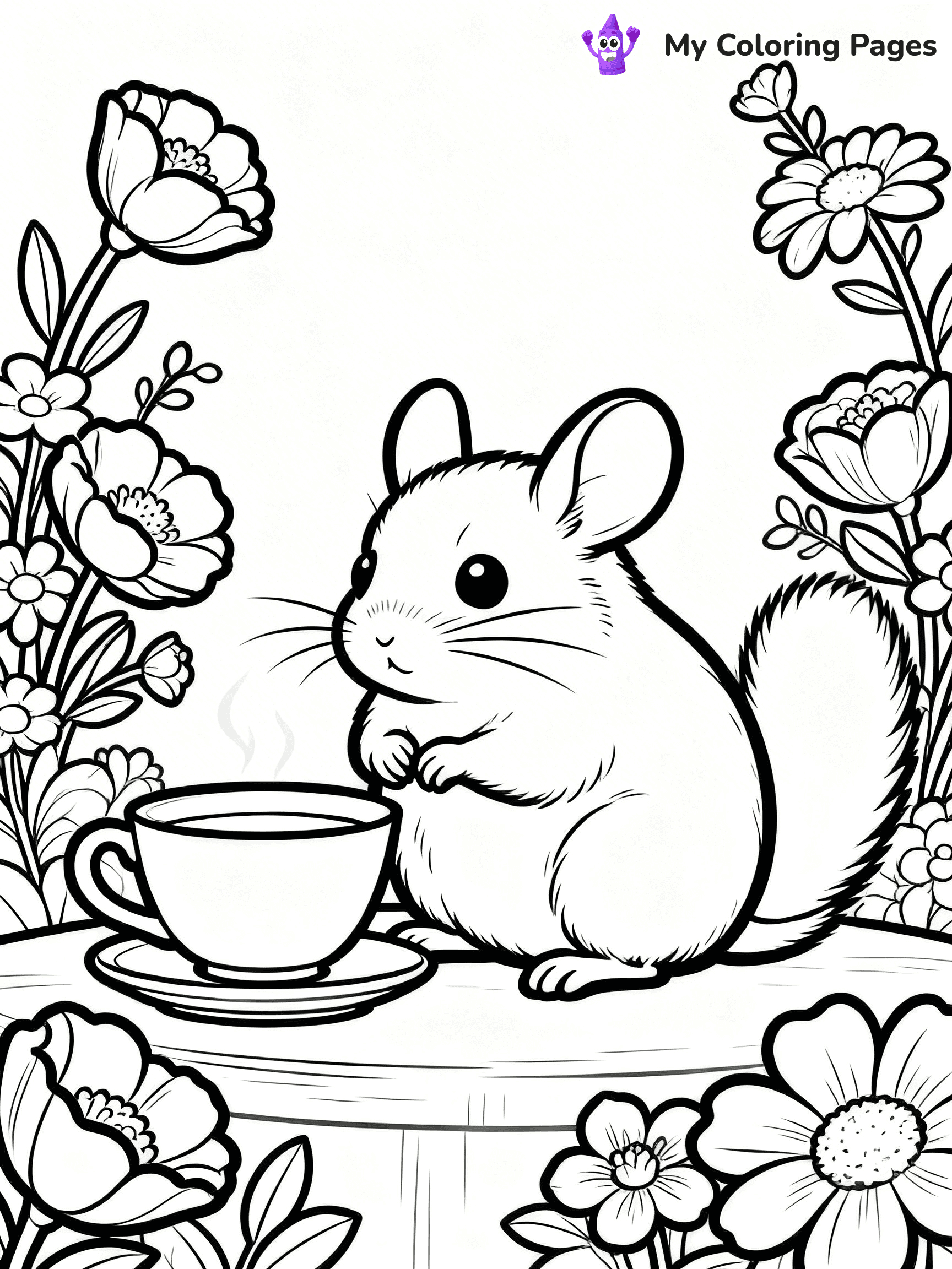 Chinchilla Coloring Pages - 6