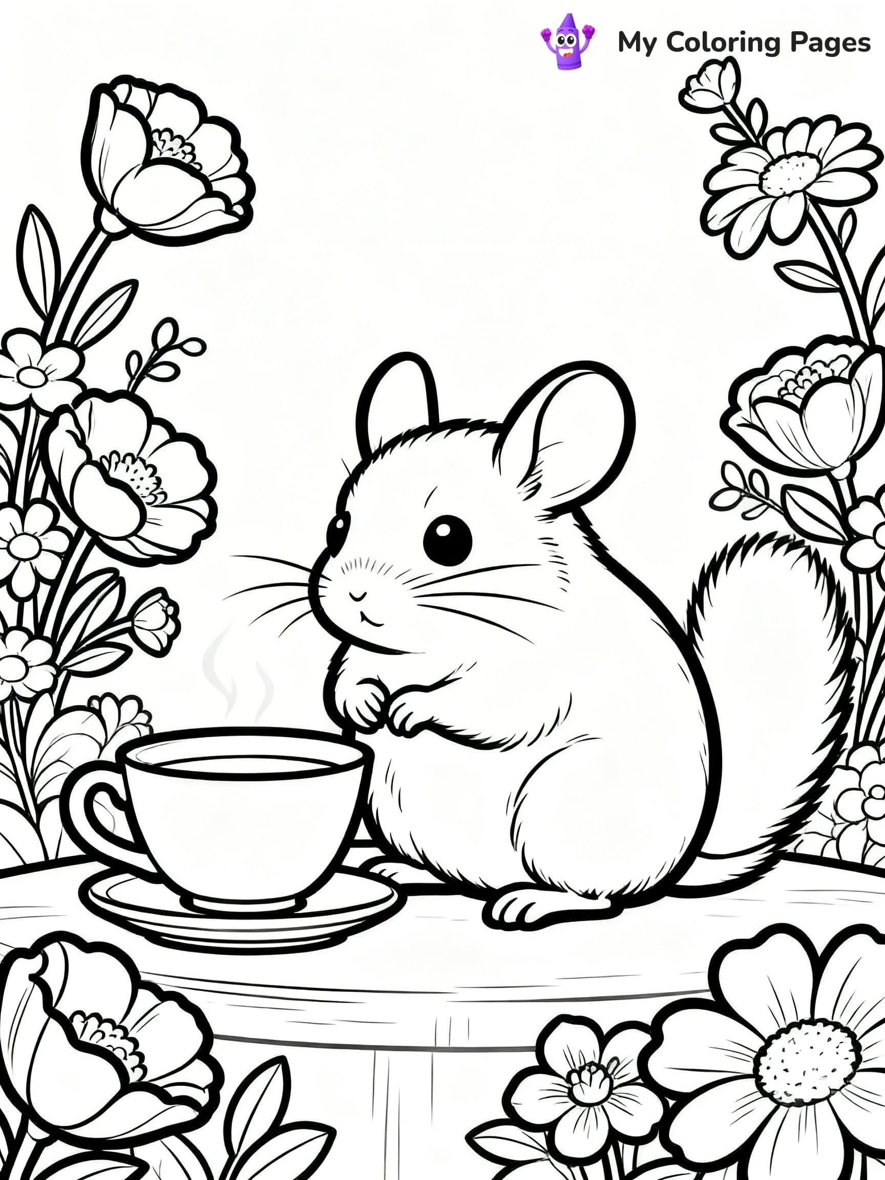 Chinchilla Coloring Pages - 6