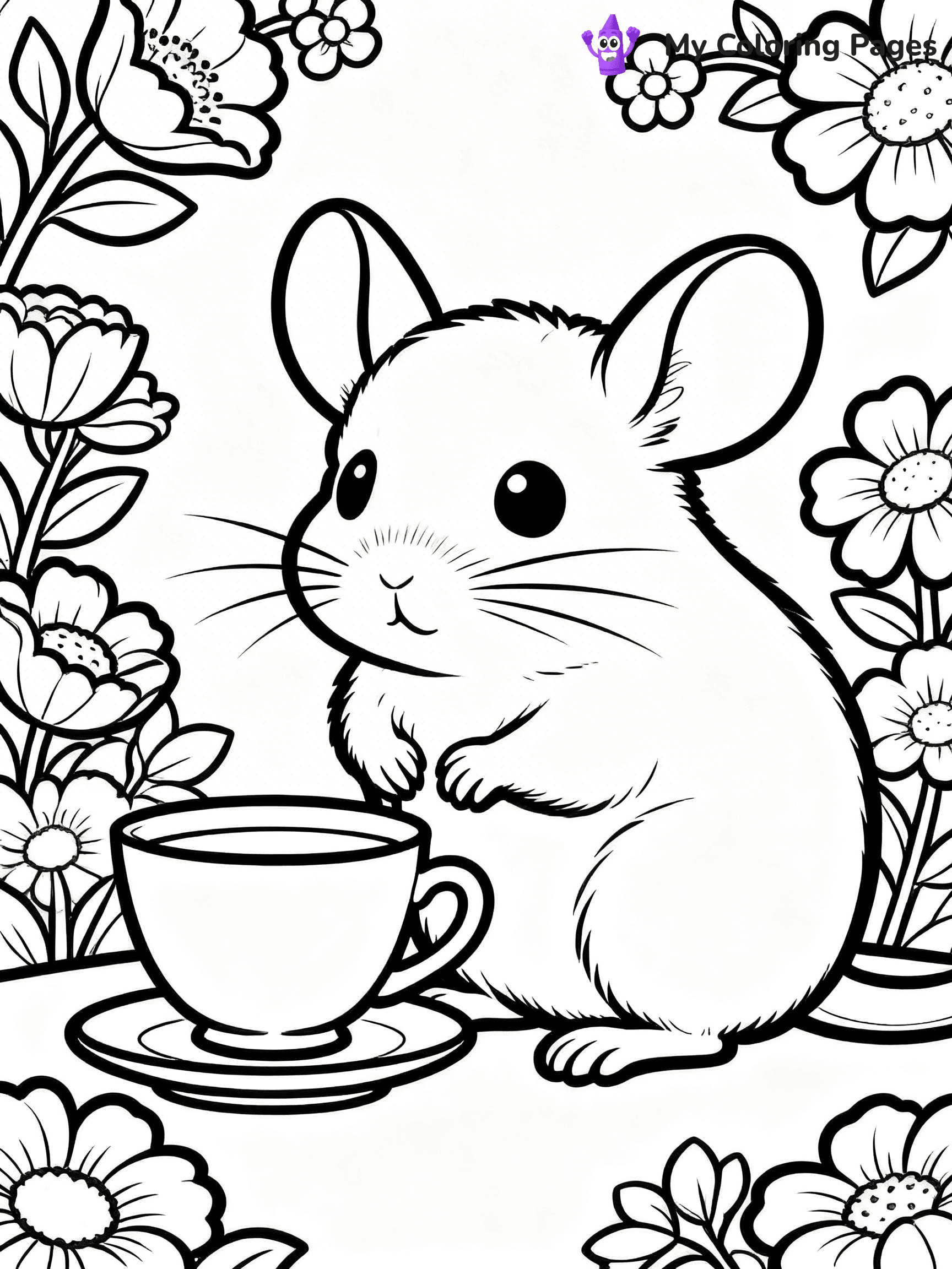 Chinchilla Coloring Pages - 4