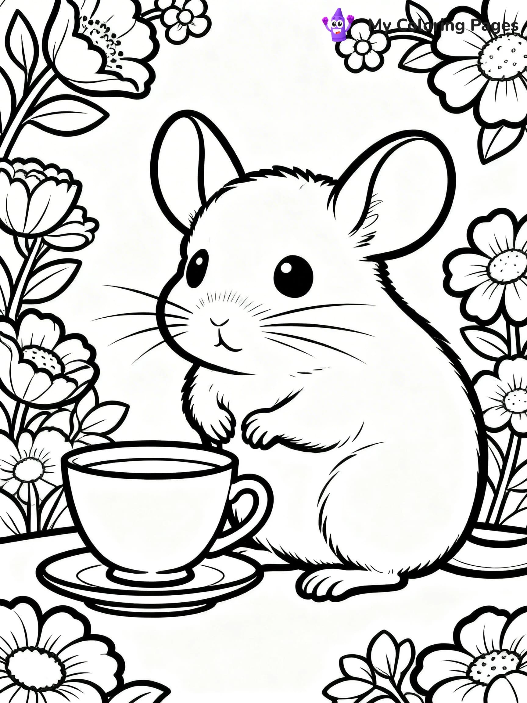 Chinchilla Coloring Pages - 4