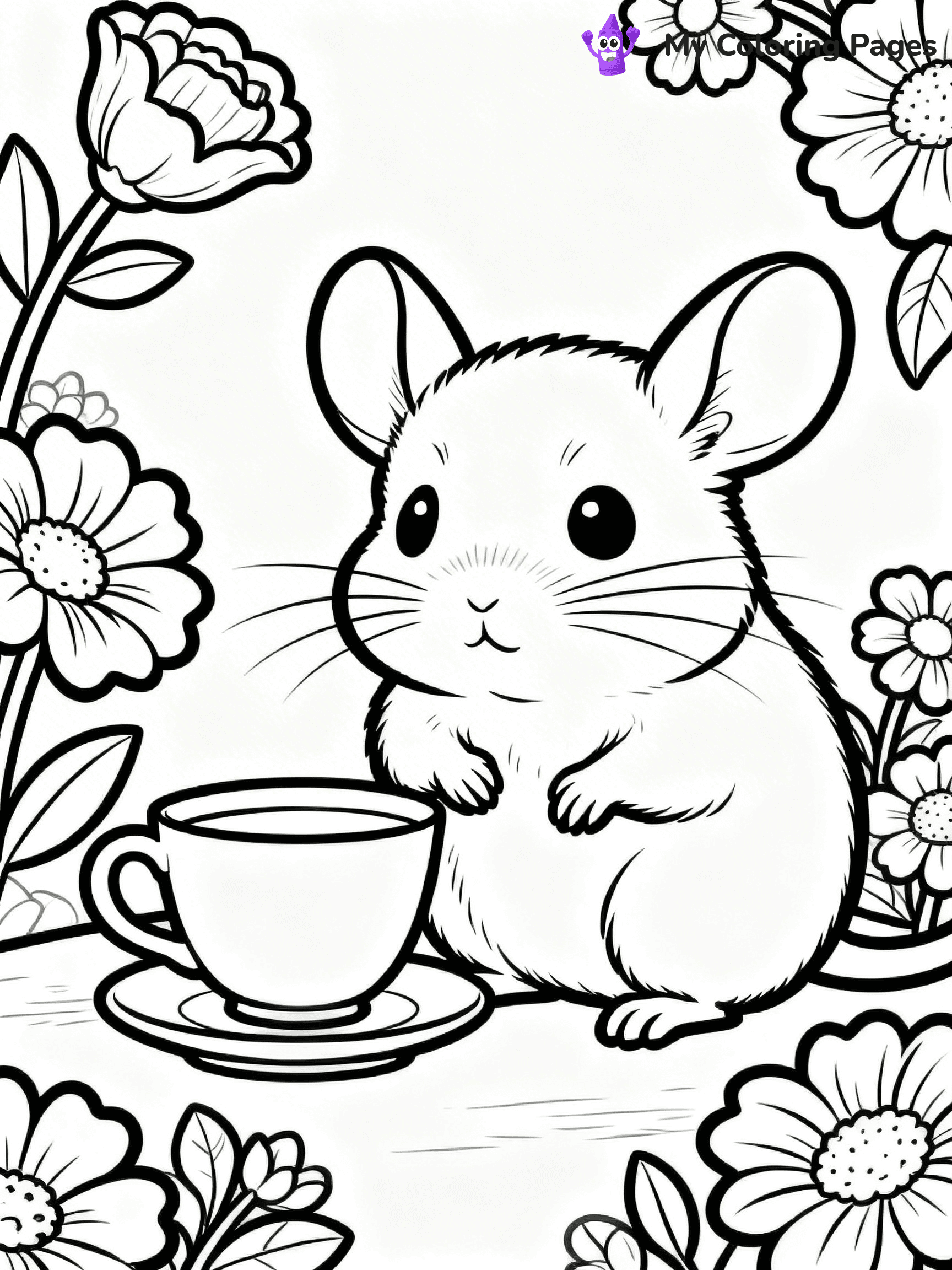 Chinchilla Coloring Pages - 2