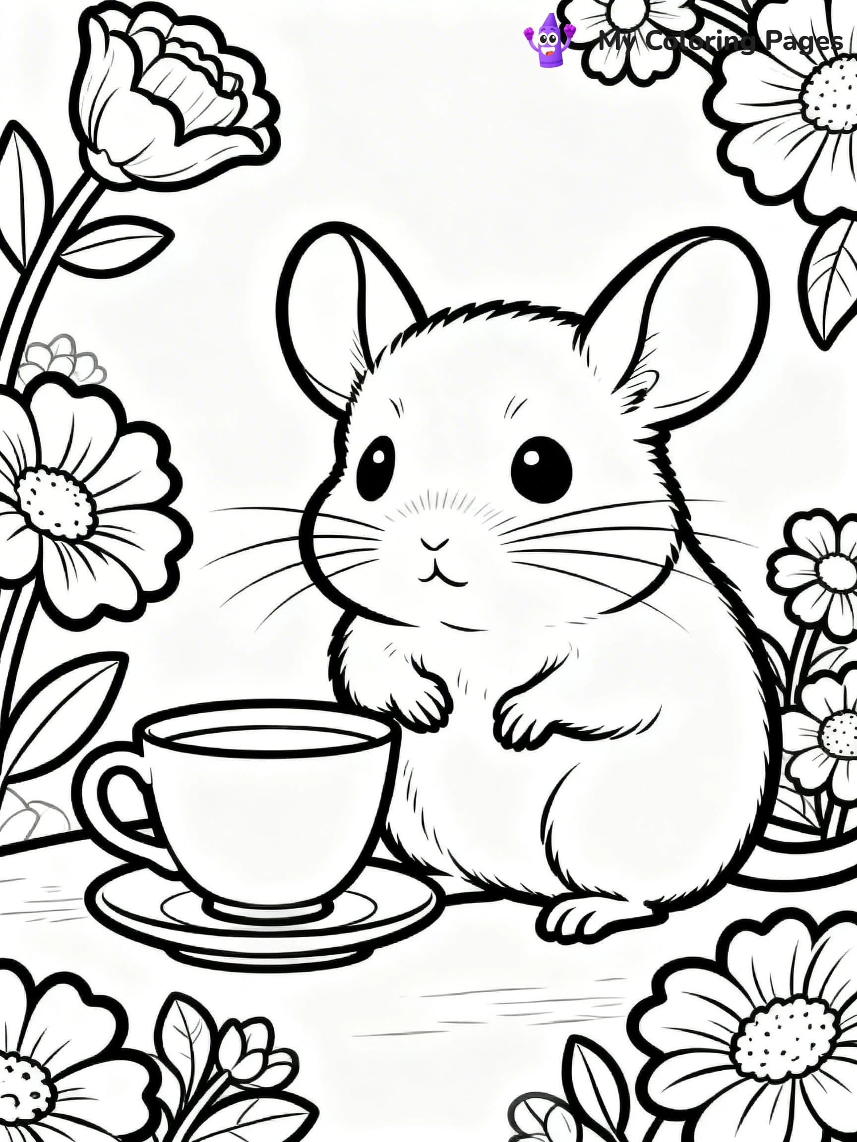 Chinchilla Coloring Pages - 2