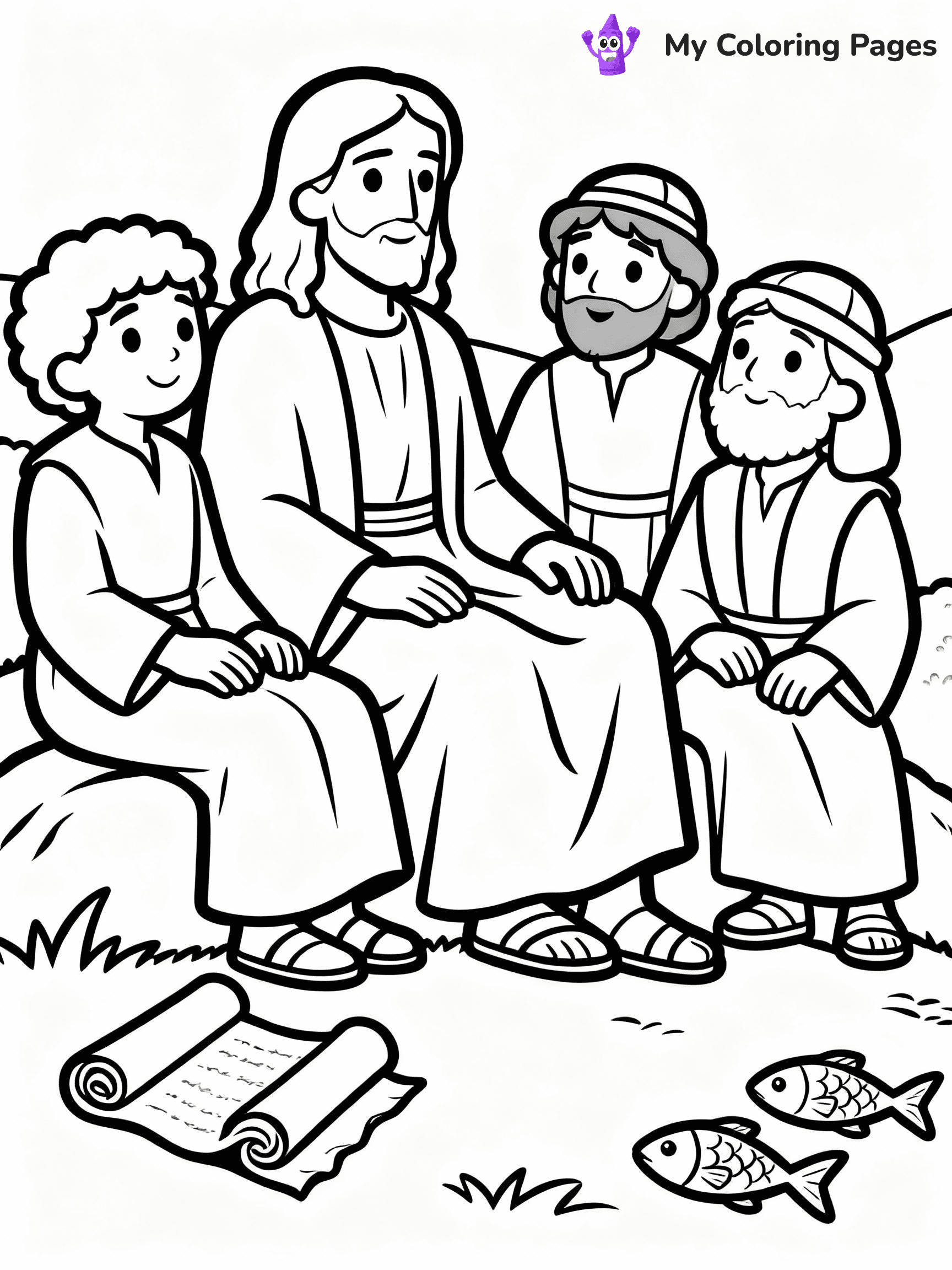 Jesus Coloring Pages - 12