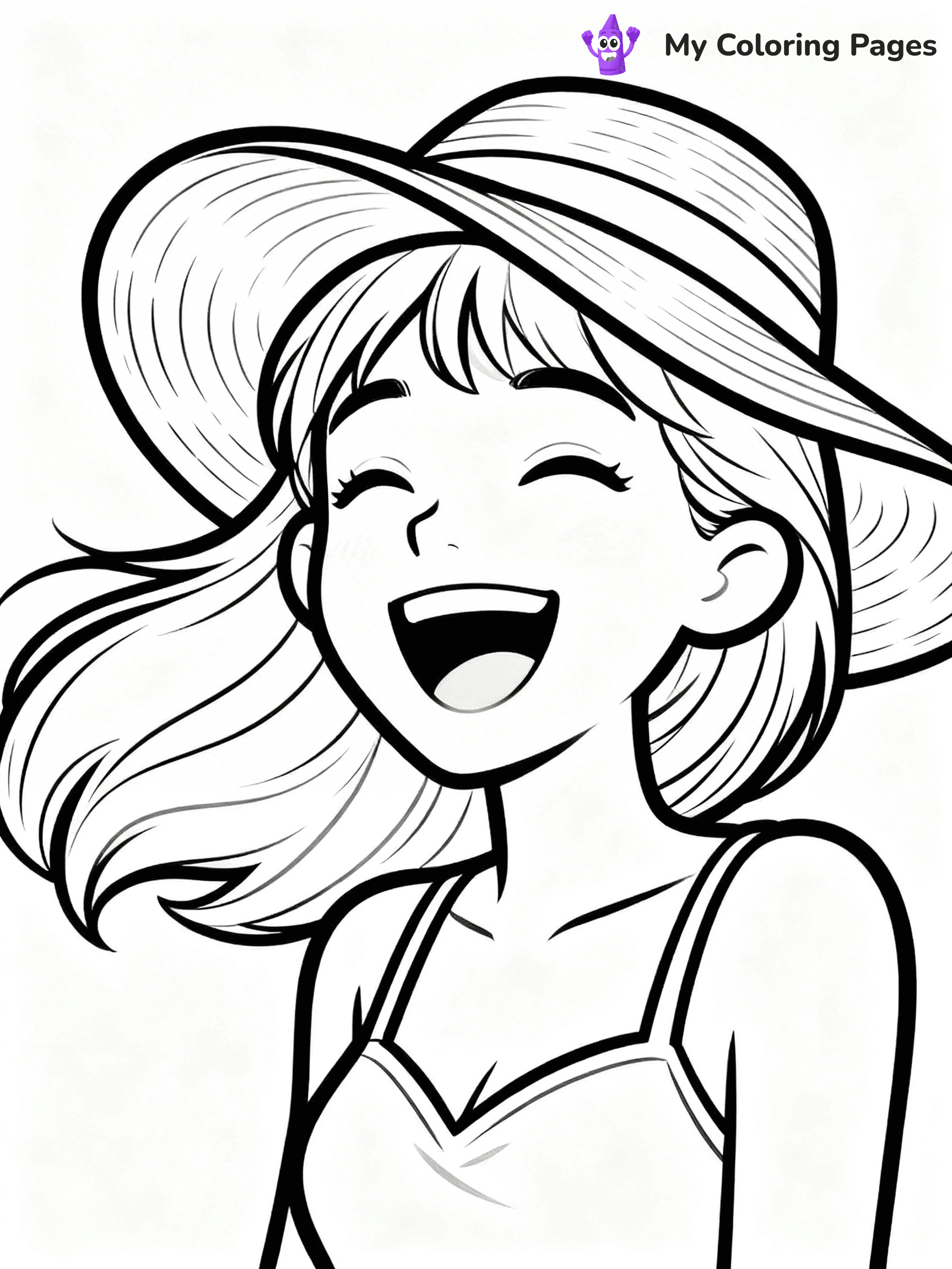 Realistic Face Coloring Pages - 34