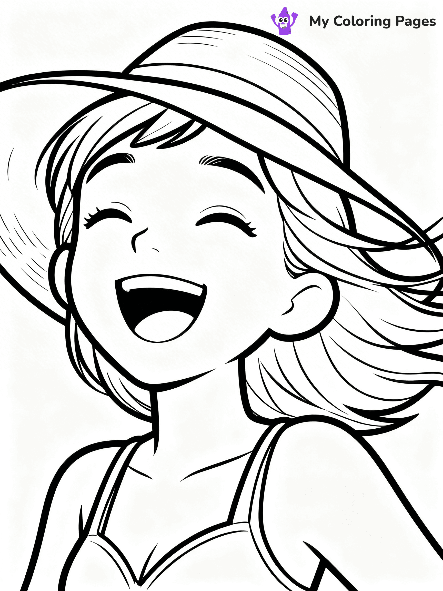 Realistic Face Coloring Pages - 32