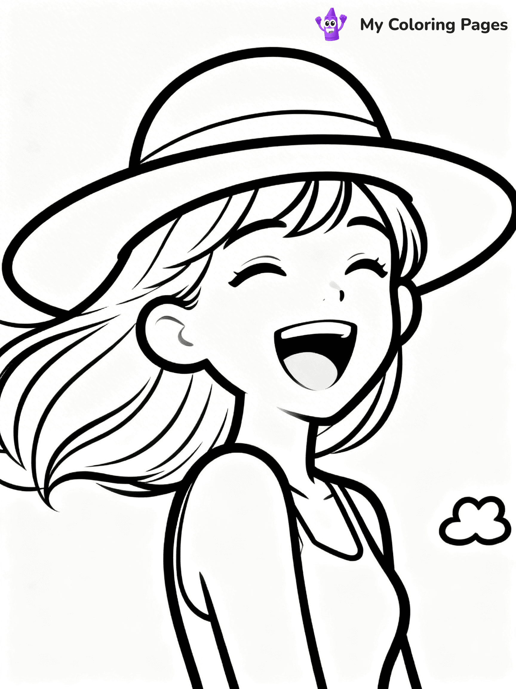 Realistic Face Coloring Pages - 30