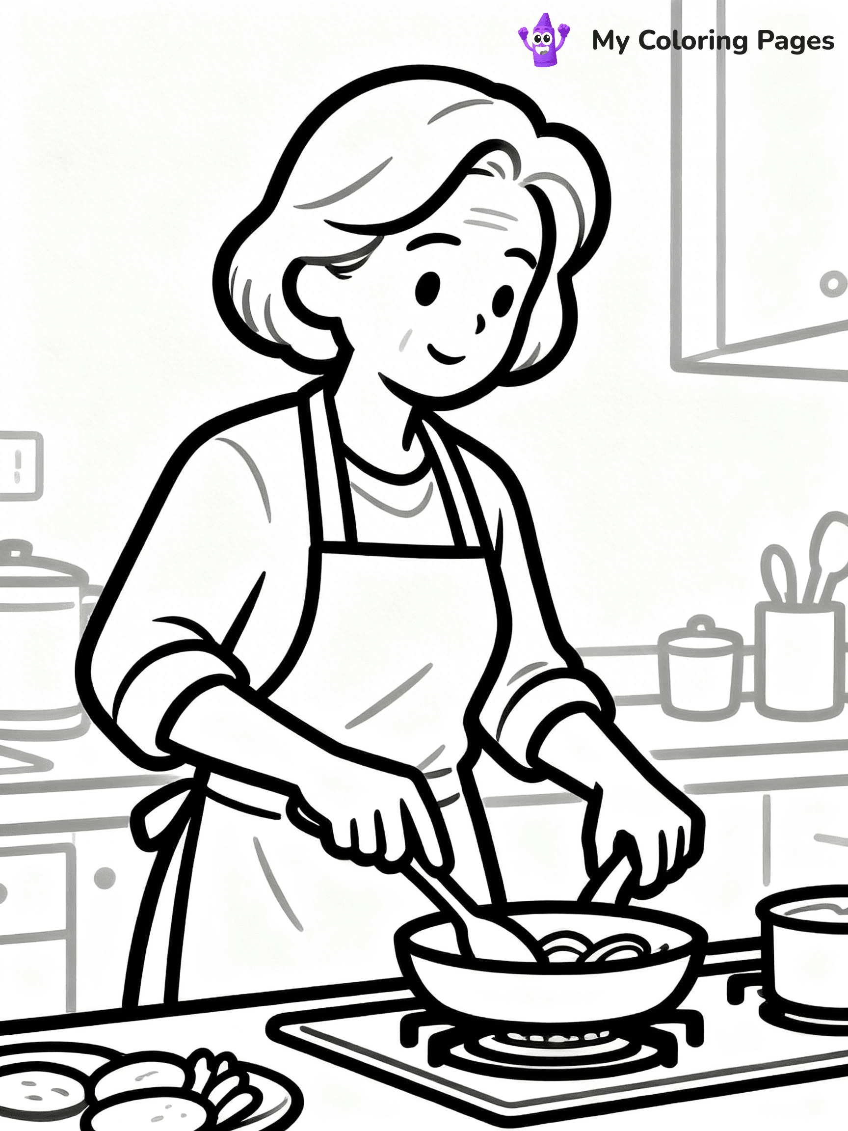 Realistic Face Coloring Pages - 25