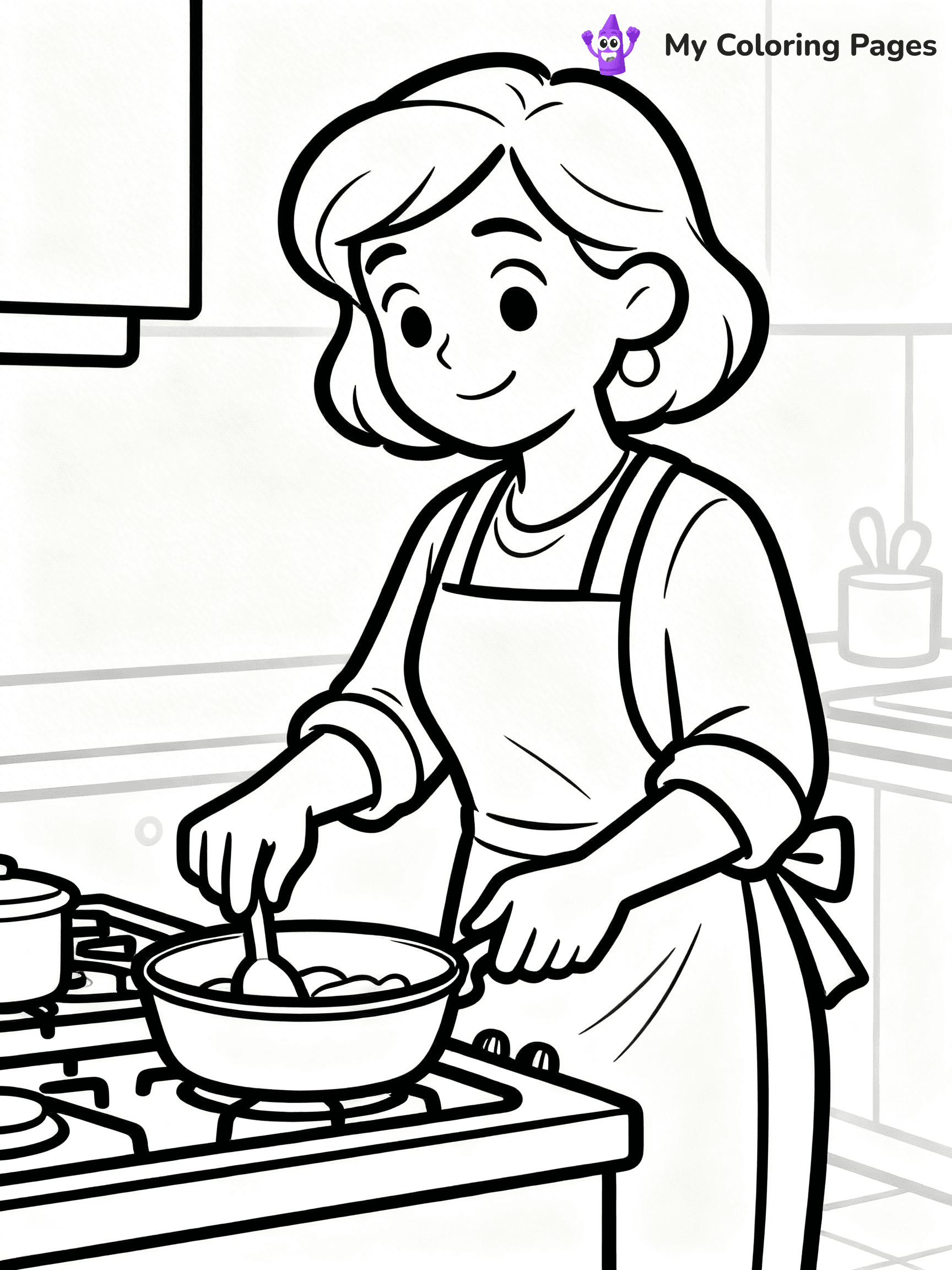 Realistic Face Coloring Pages - 24