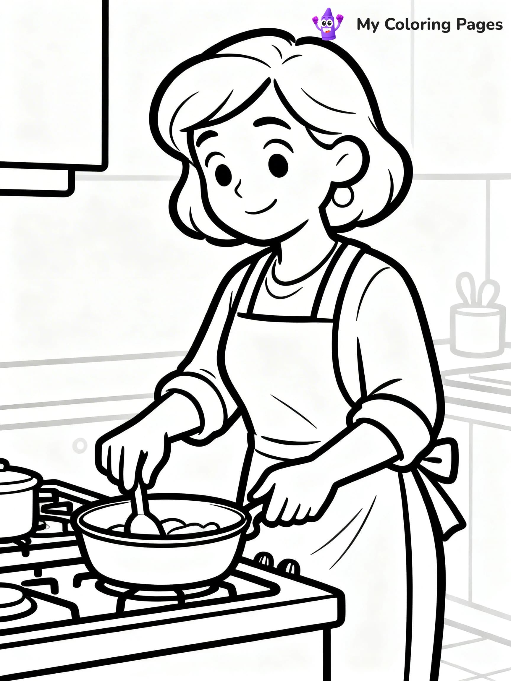 Realistic Face Coloring Pages - 24