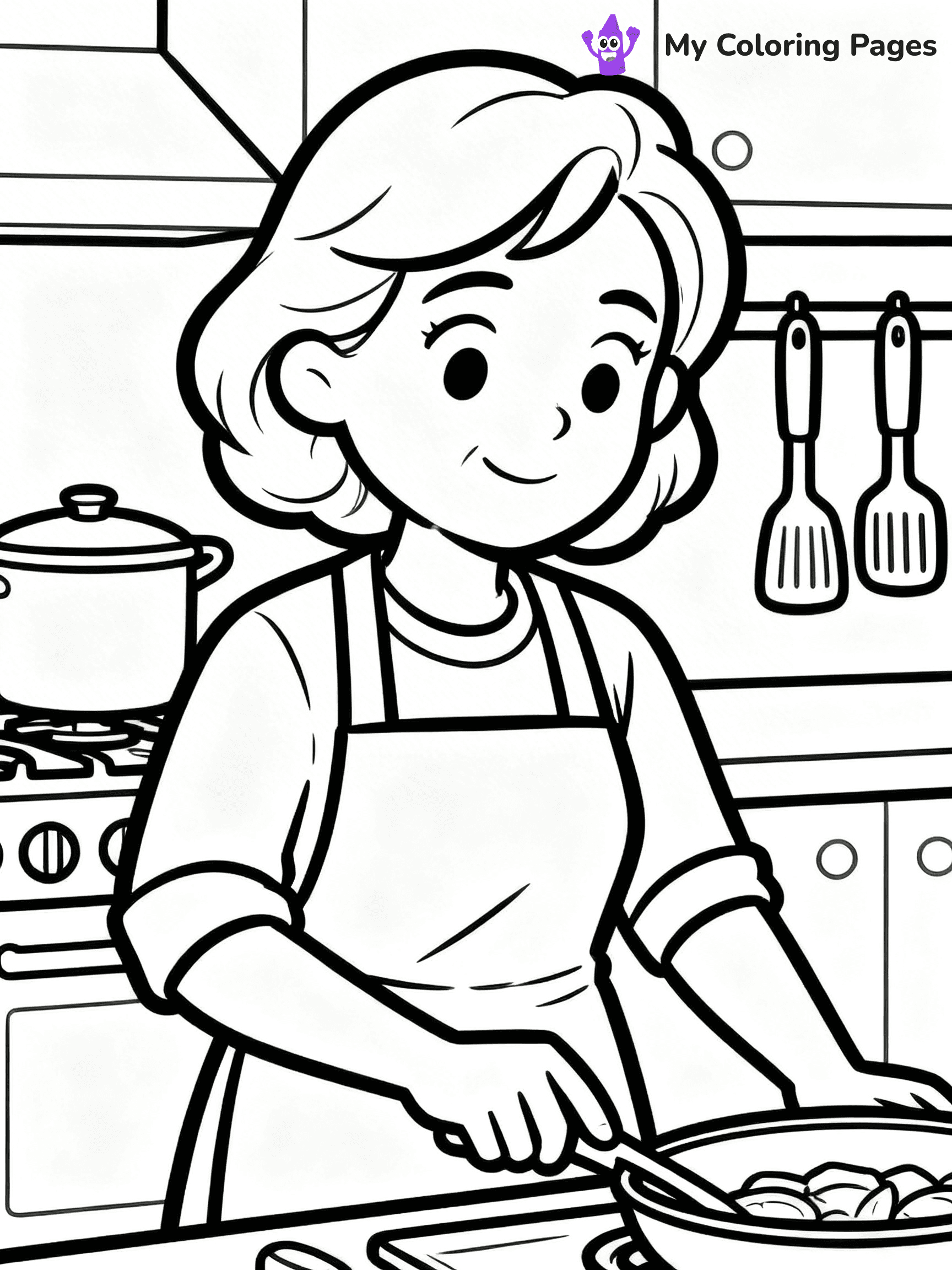 Realistic Face Coloring Pages - 23