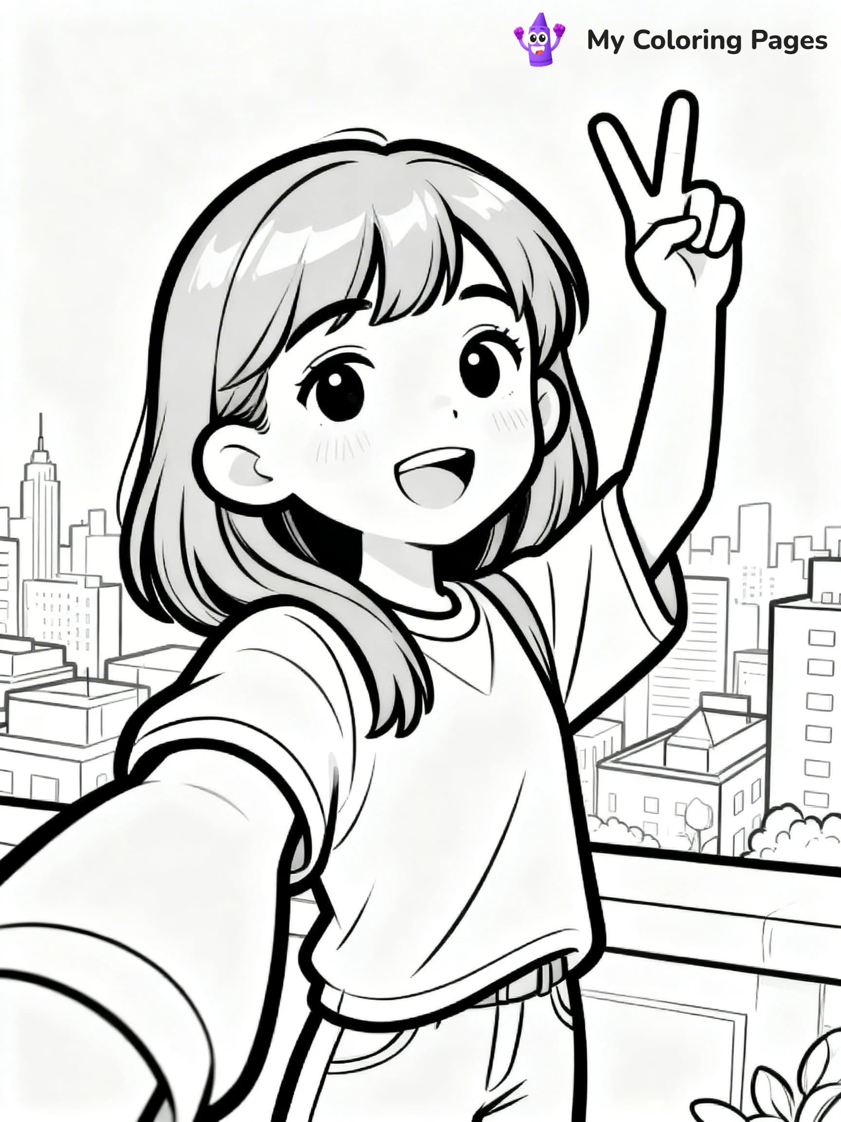 Realistic Face Coloring Pages - 20