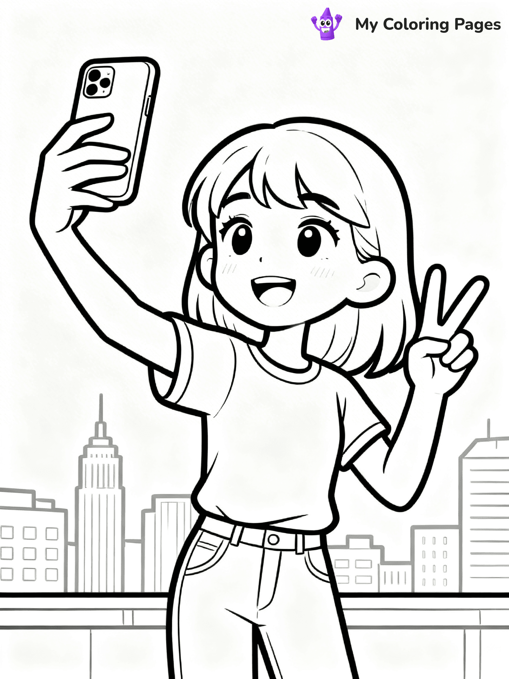 Realistic Face Coloring Pages - 19