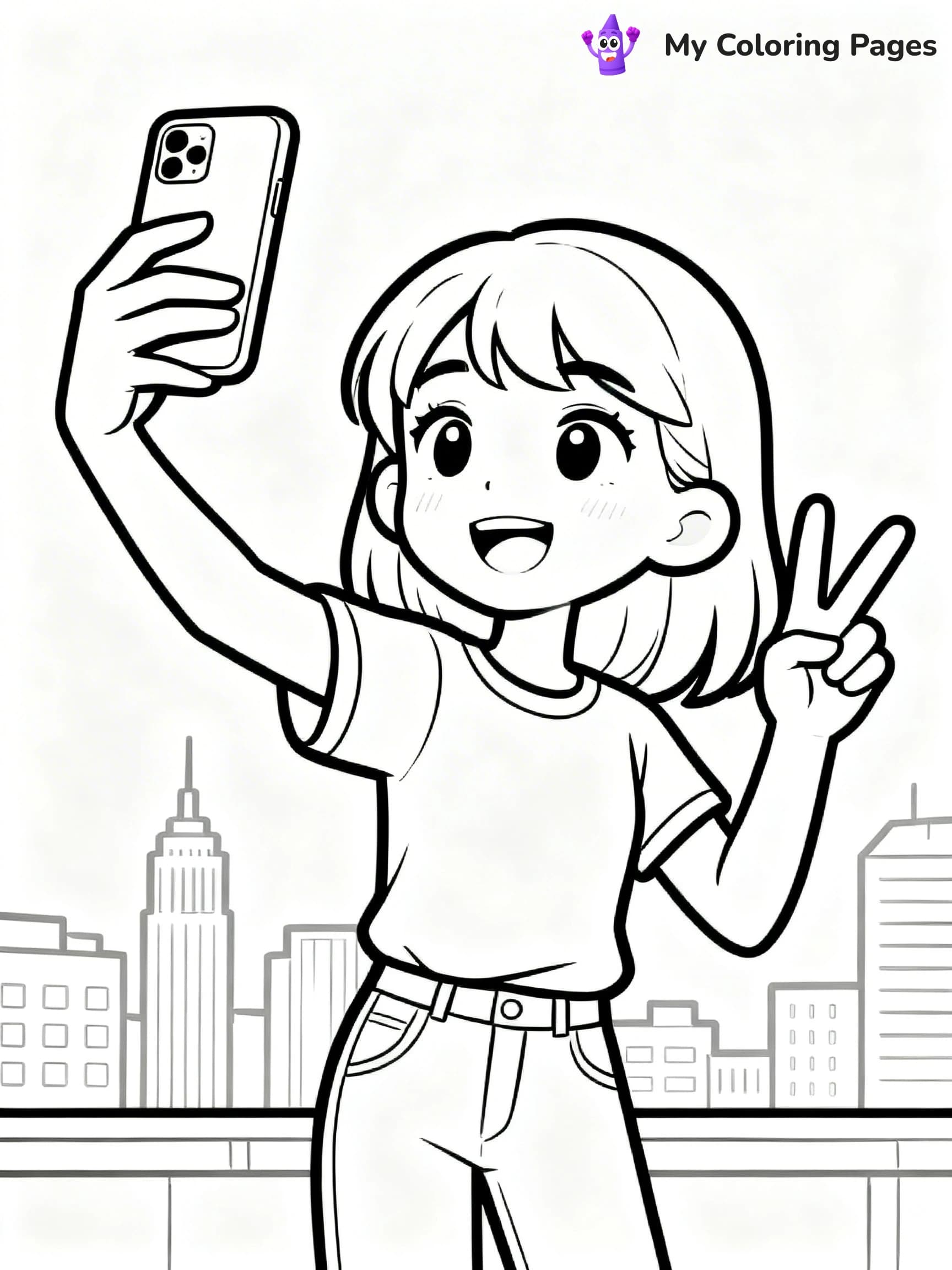 Realistic Face Coloring Pages - 19