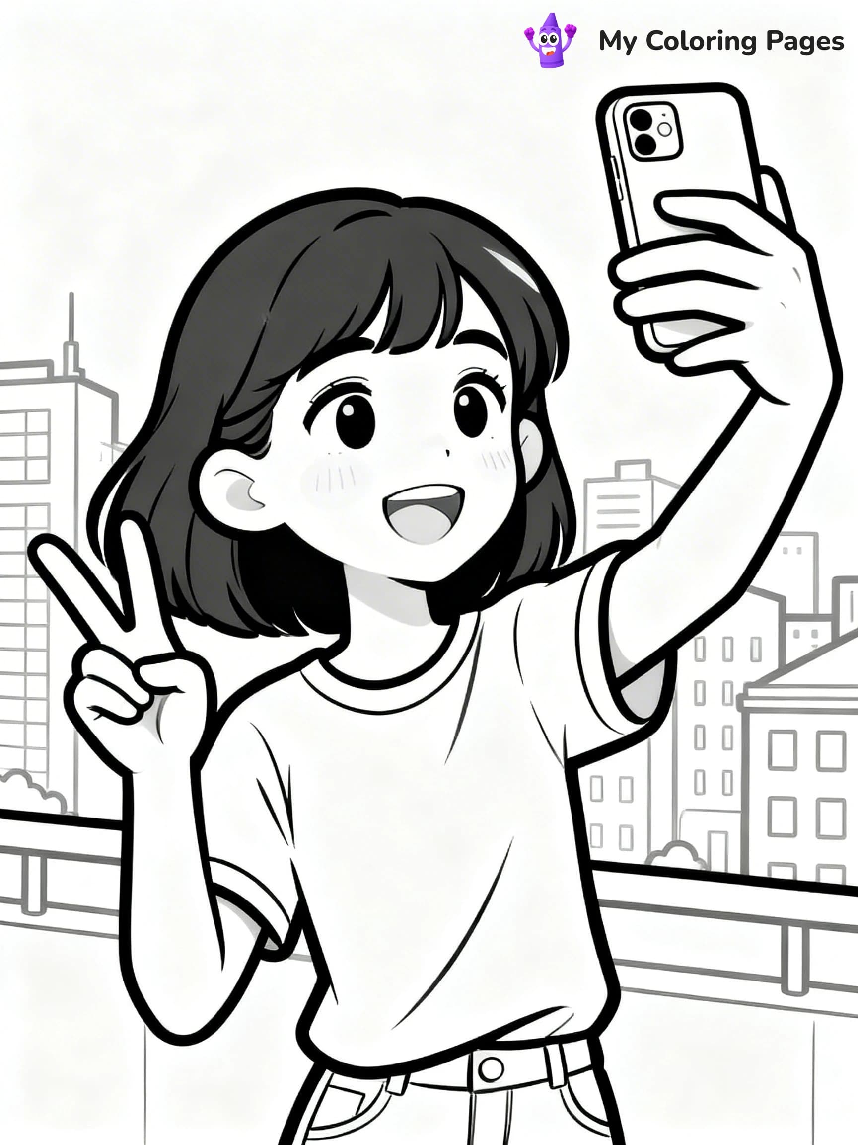 Realistic Face Coloring Pages - 18