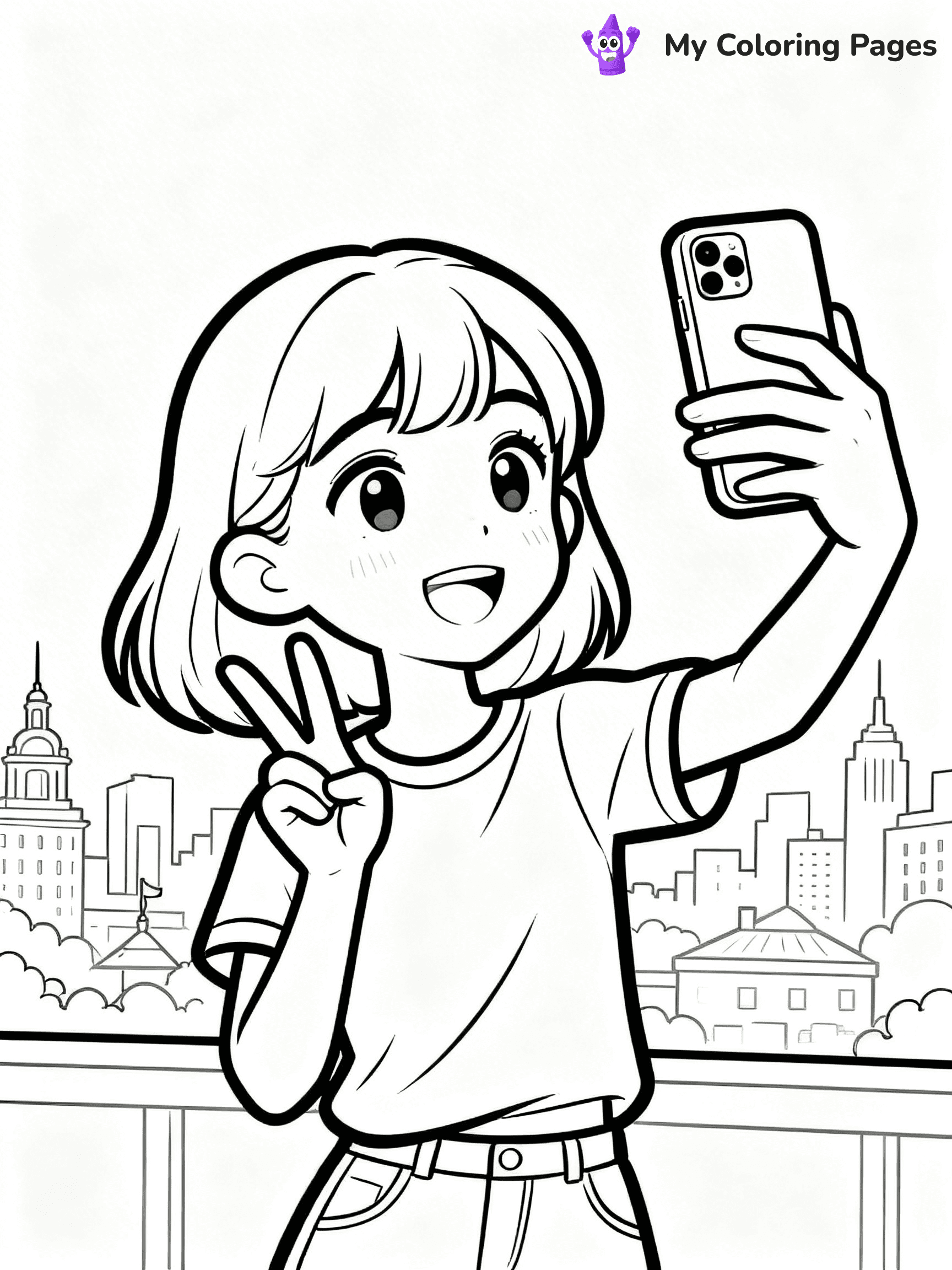 Realistic Face Coloring Pages - 17