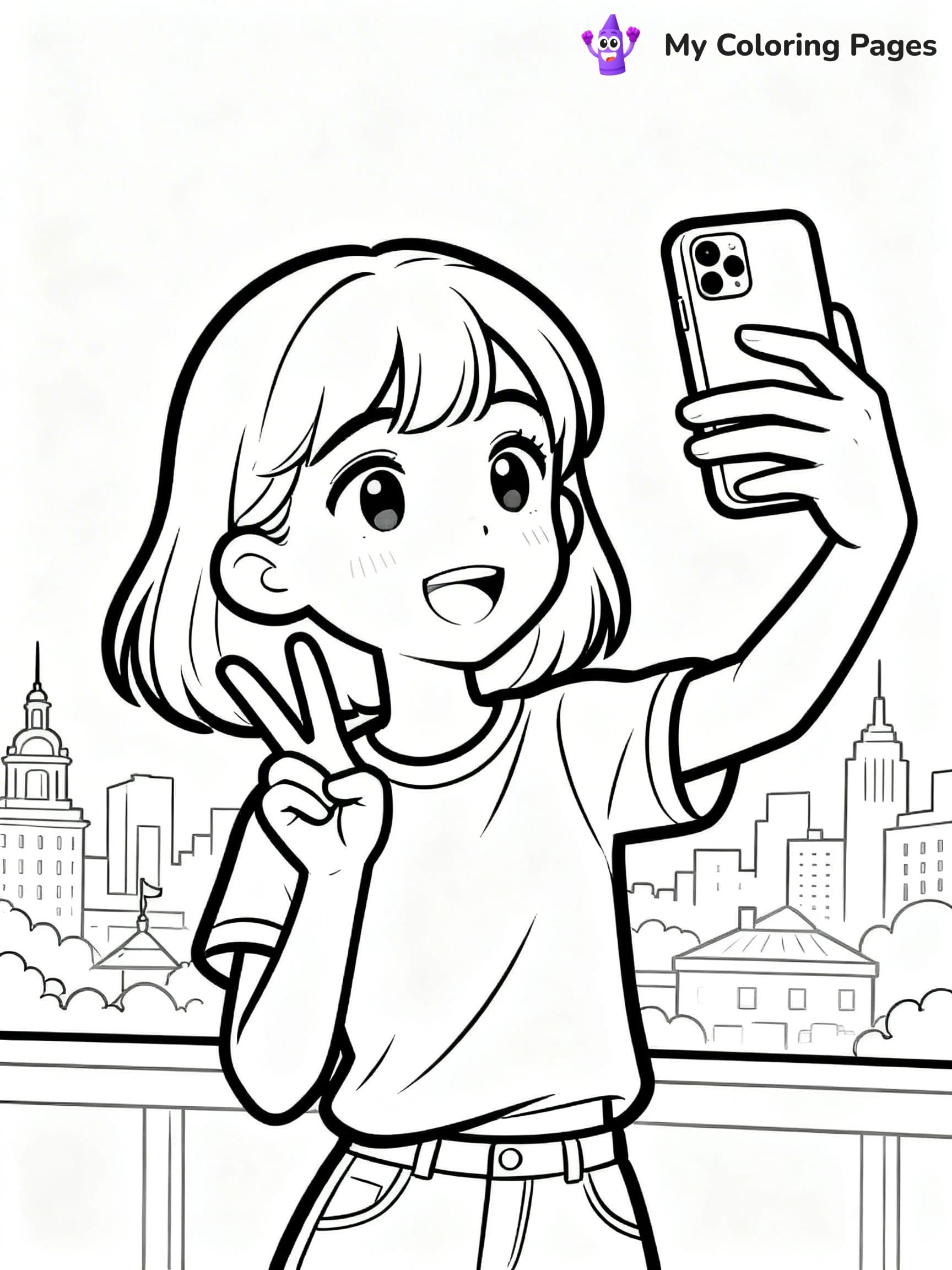 Realistic Face Coloring Pages - 17